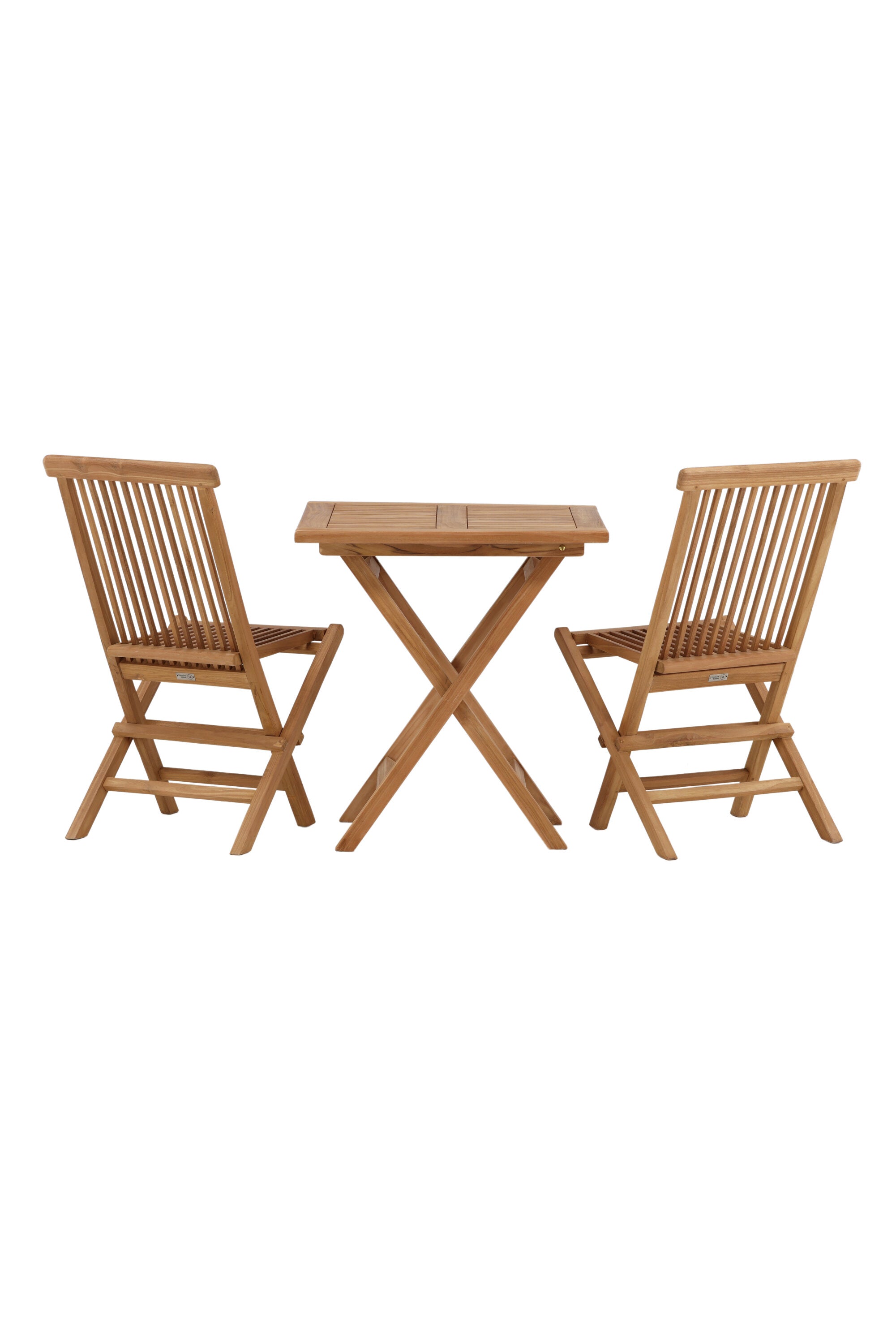 Kenya Outdoor-Klapptischset ohne Armlehene 70cm/2St. in Natur / Grau präsentiert im Onlineshop von KAQTU Design AG. Gartentischset ist von Venture Home