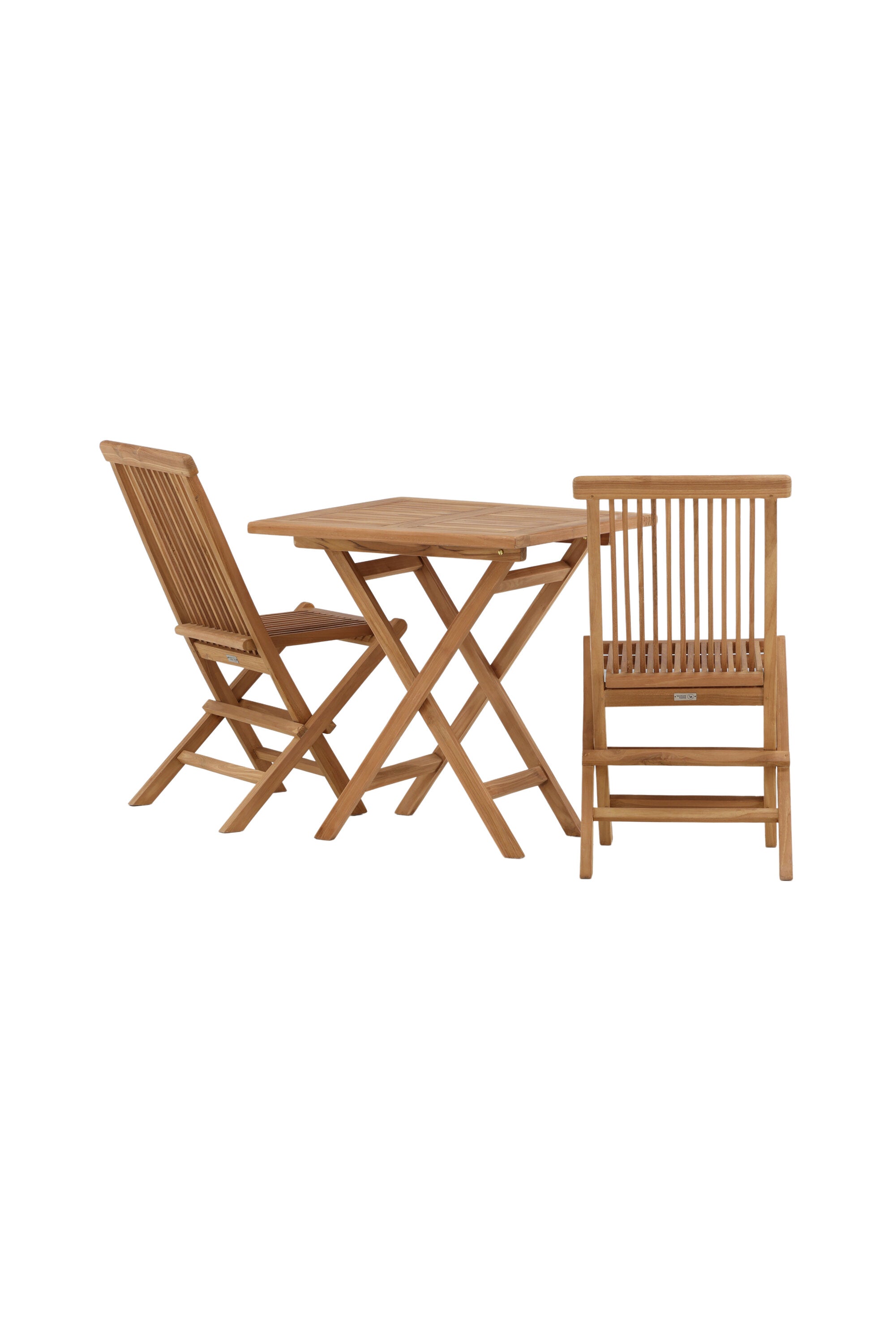 Kenya Outdoor-Klapptischset ohne Armlehene 70cm/2St. in Natur / Grau präsentiert im Onlineshop von KAQTU Design AG. Gartentischset ist von Venture Home