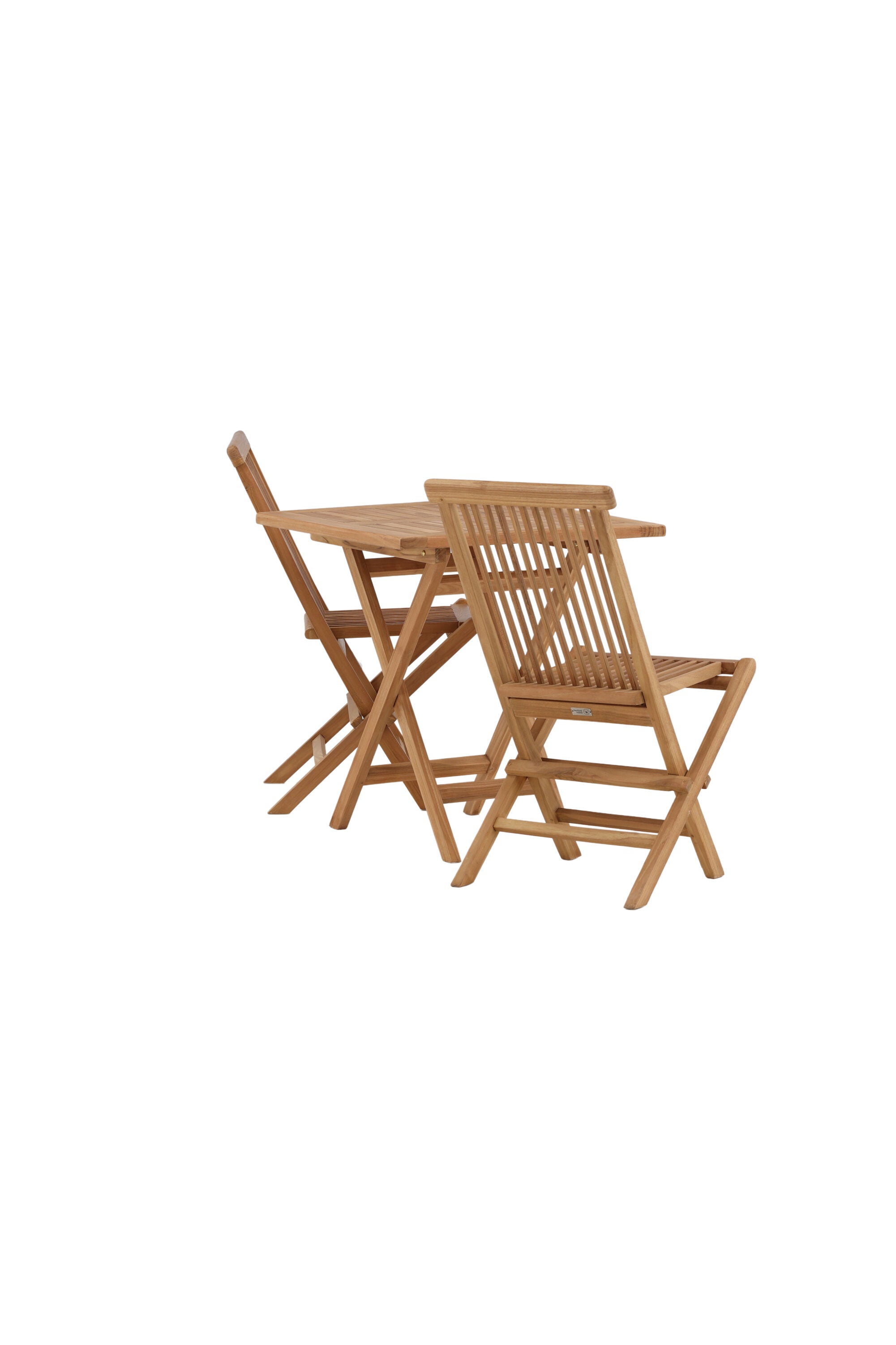 Kenya Outdoor-Klapptischset ohne Armlehene 70cm/2St. in Natur / Grau präsentiert im Onlineshop von KAQTU Design AG. Gartentischset ist von Venture Home