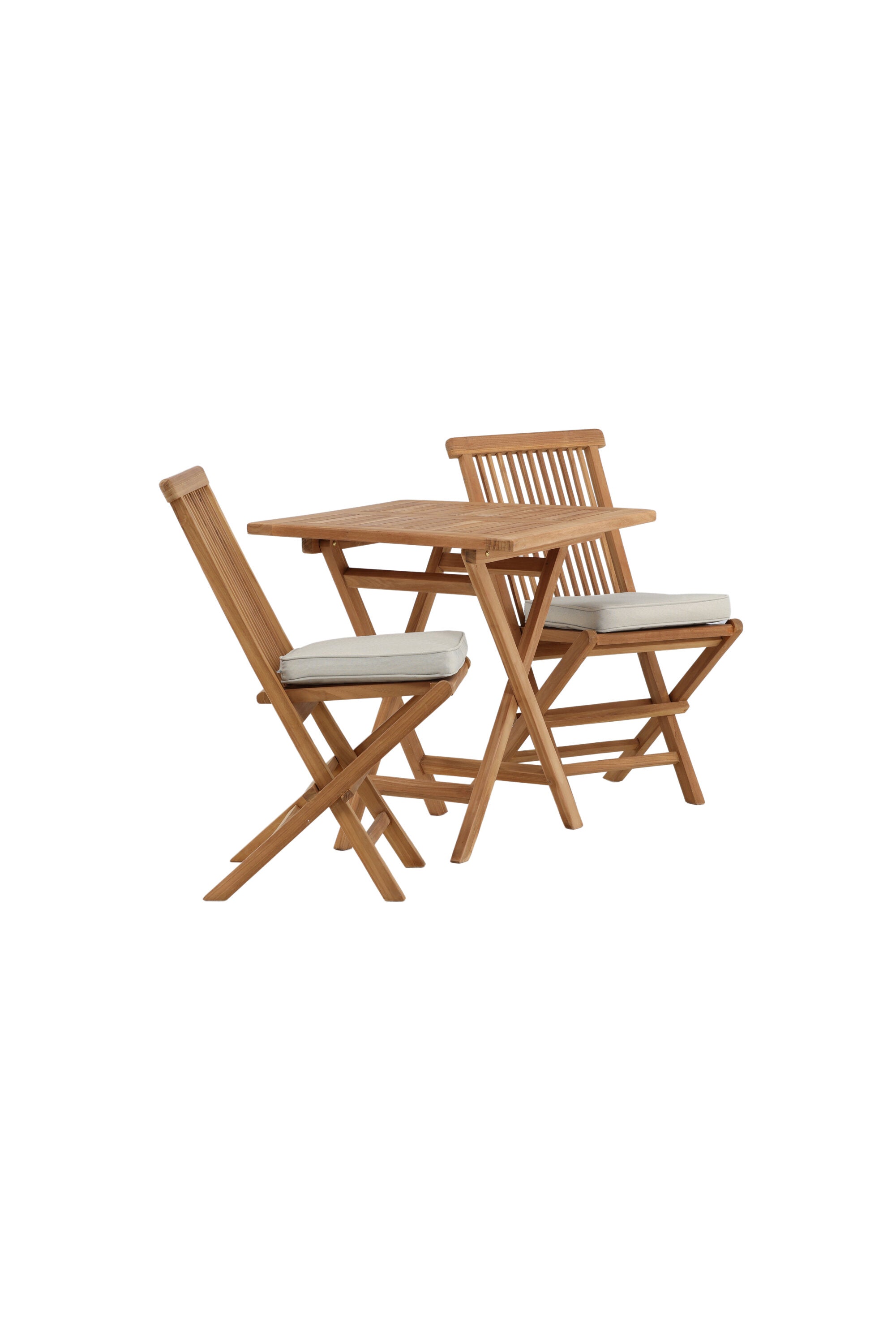 Kenya Outdoor-Klapptischset ohne Armlehene 70cm/2St. in Natur präsentiert im Onlineshop von KAQTU Design AG. Gartentischset ist von Venture Home