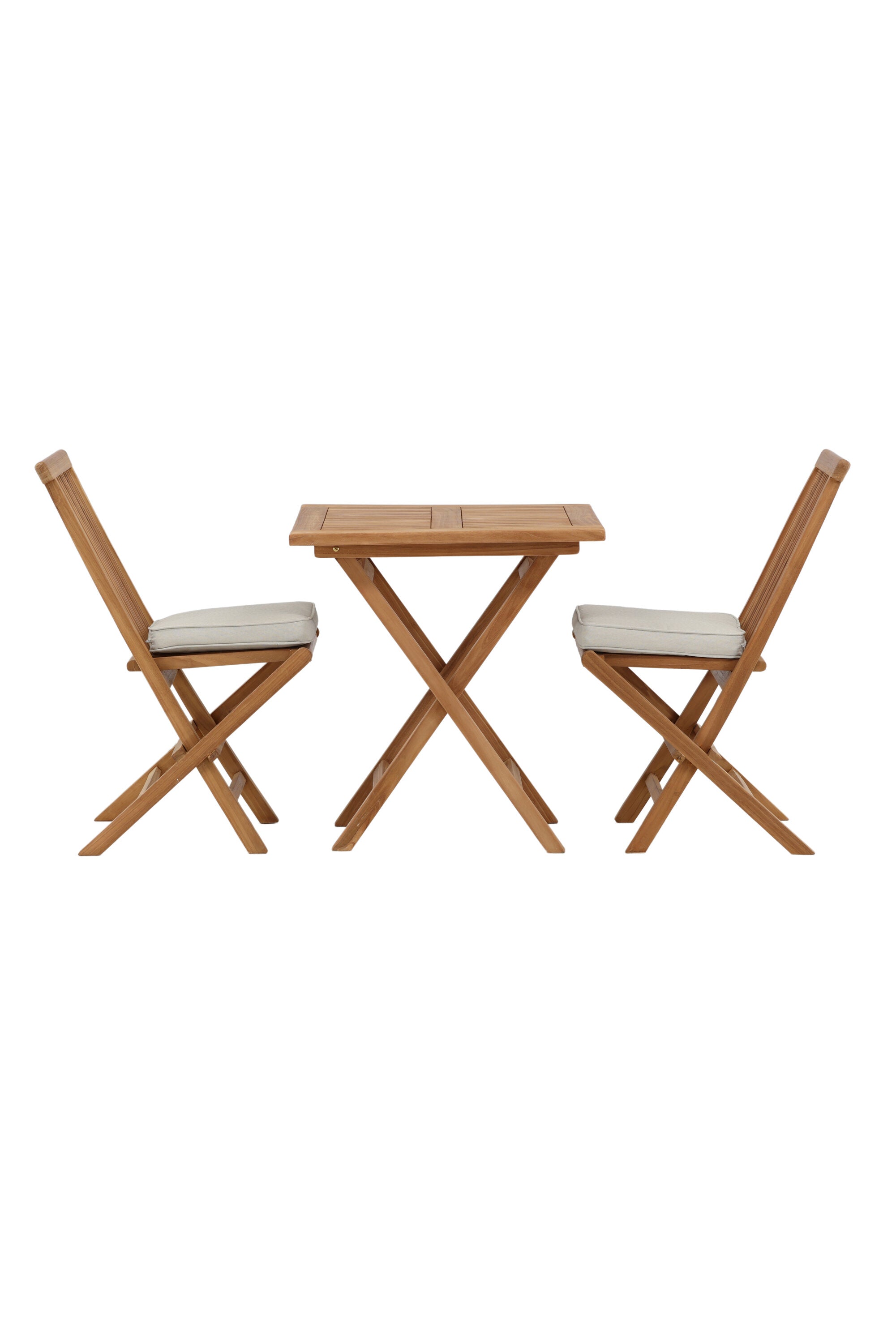 Kenya Outdoor-Klapptischset ohne Armlehene 70cm/2St. in Natur präsentiert im Onlineshop von KAQTU Design AG. Gartentischset ist von Venture Home