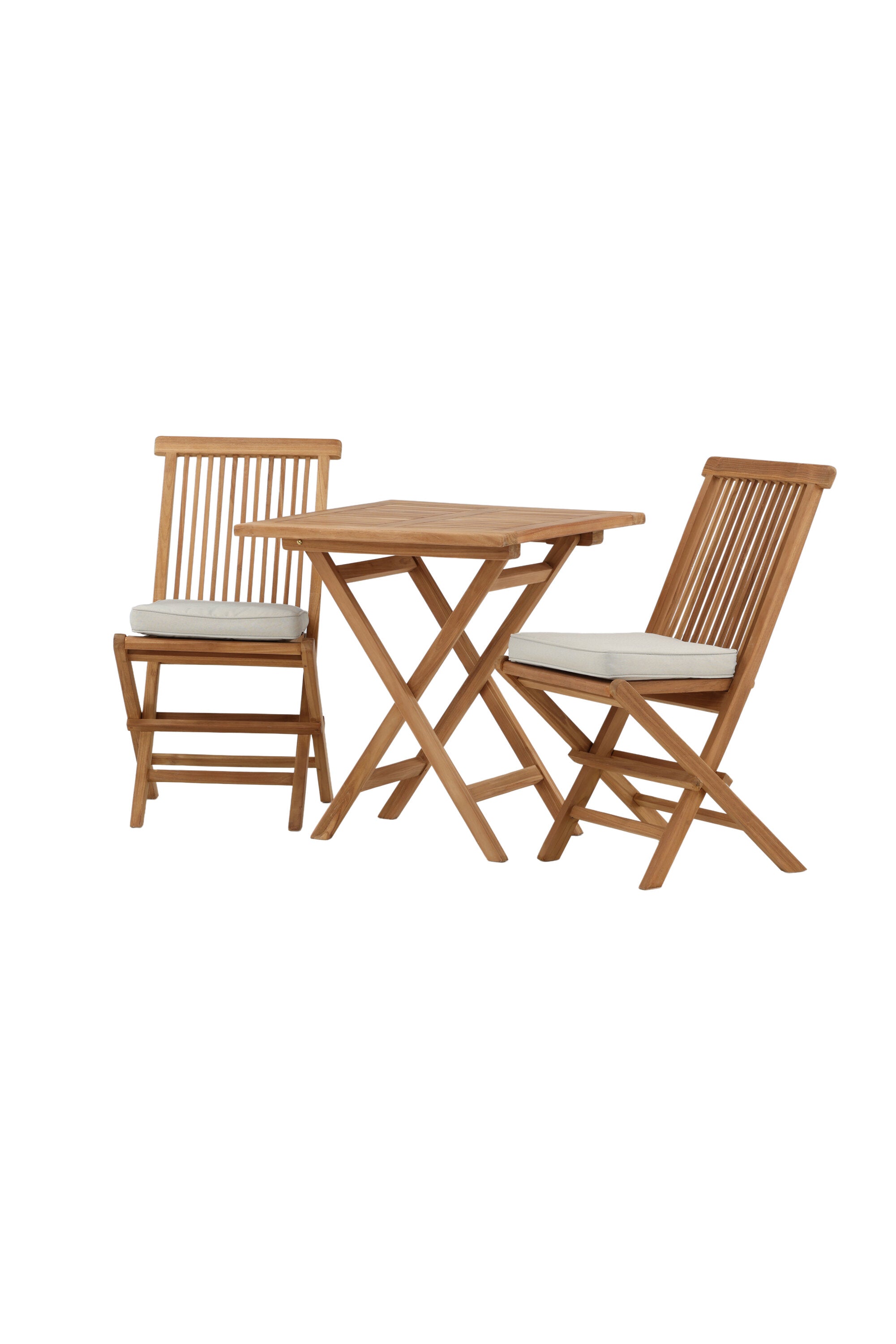 Kenya Outdoor-Klapptischset ohne Armlehene 70cm/2St. in Natur präsentiert im Onlineshop von KAQTU Design AG. Gartentischset ist von Venture Home