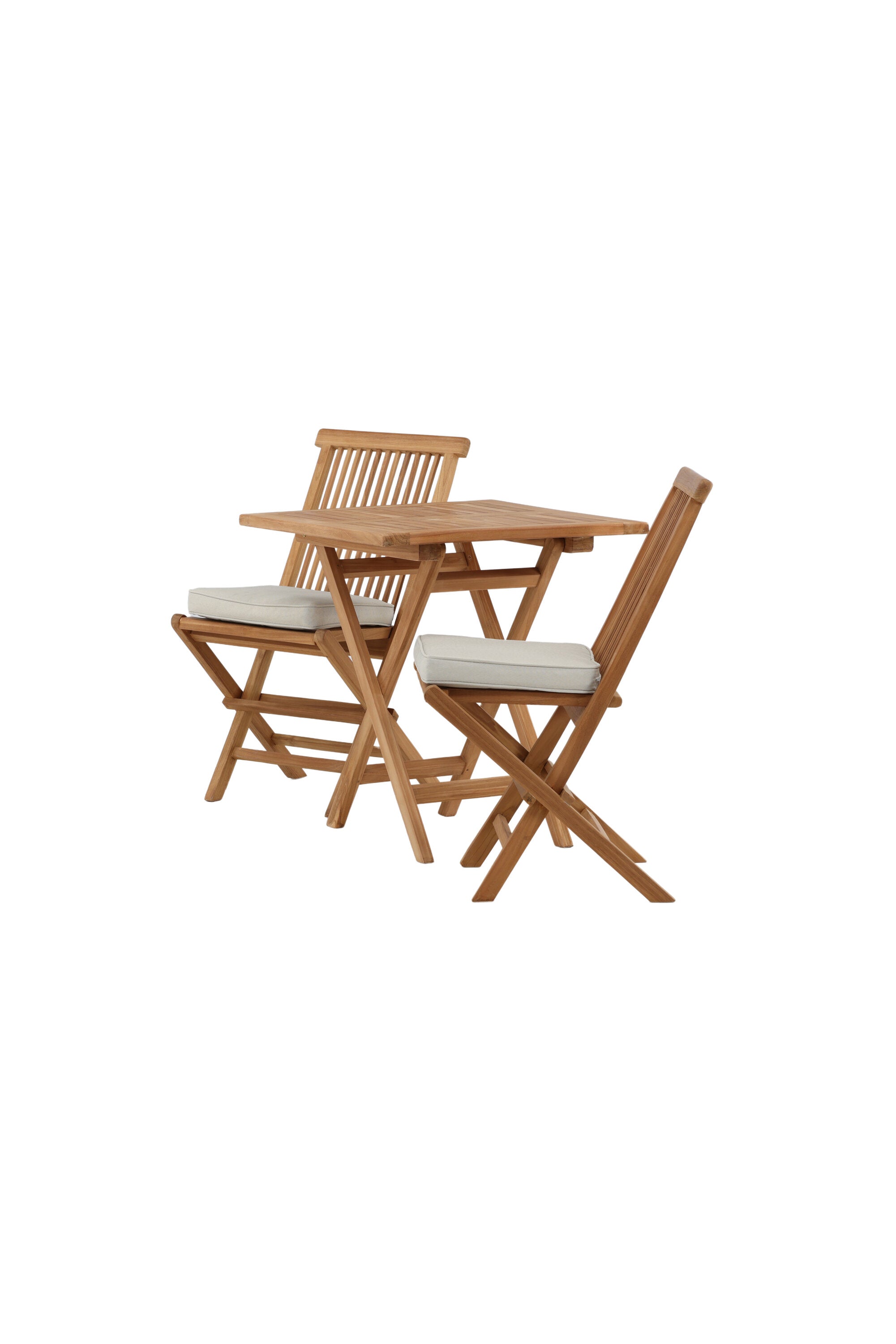 Kenya Outdoor-Klapptischset ohne Armlehene 70cm/2St. in Natur präsentiert im Onlineshop von KAQTU Design AG. Gartentischset ist von Venture Home