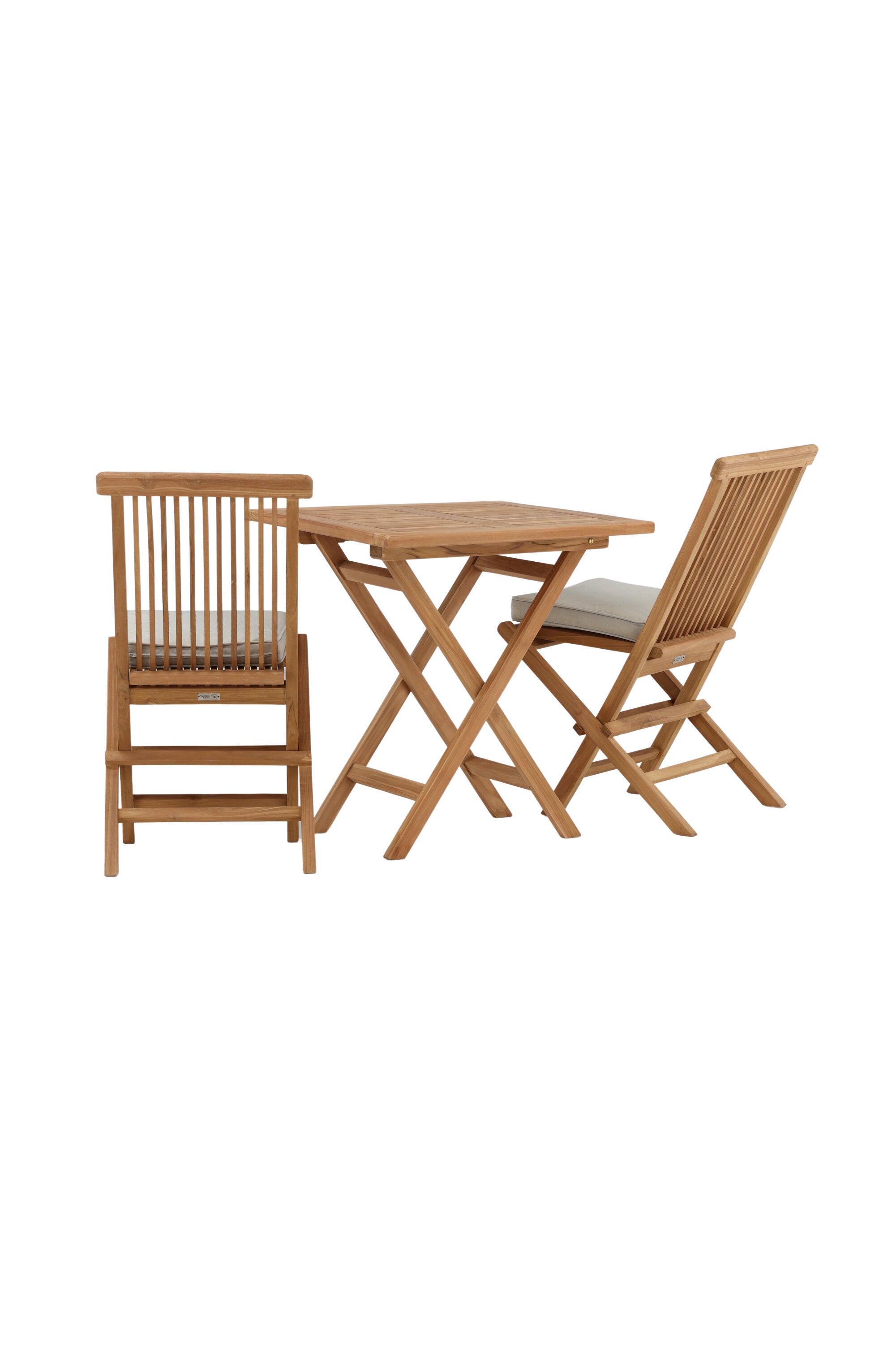 Kenya Outdoor-Klapptischset ohne Armlehene 70cm/2St. in Natur präsentiert im Onlineshop von KAQTU Design AG. Gartentischset ist von Venture Home