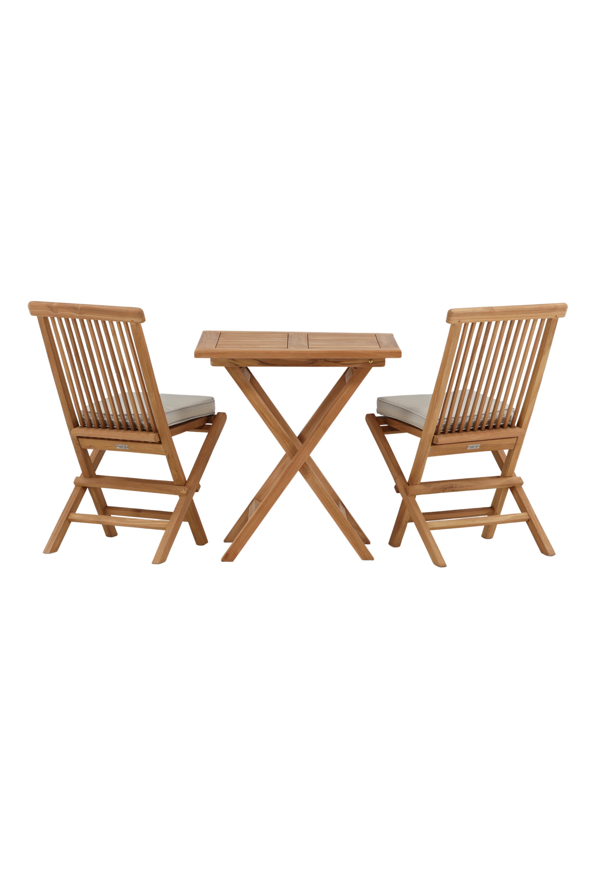 Kenya Outdoor-Klapptischset ohne Armlehene 70cm/2St. in Natur präsentiert im Onlineshop von KAQTU Design AG. Gartentischset ist von Venture Home