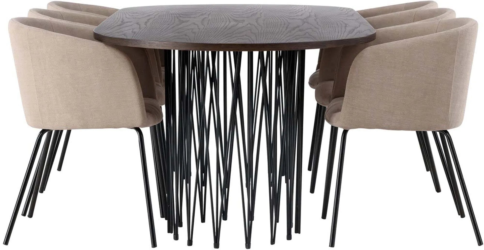 Elegantes Stone Esszimmerset 220cm für 6 Personen von Venture Home.