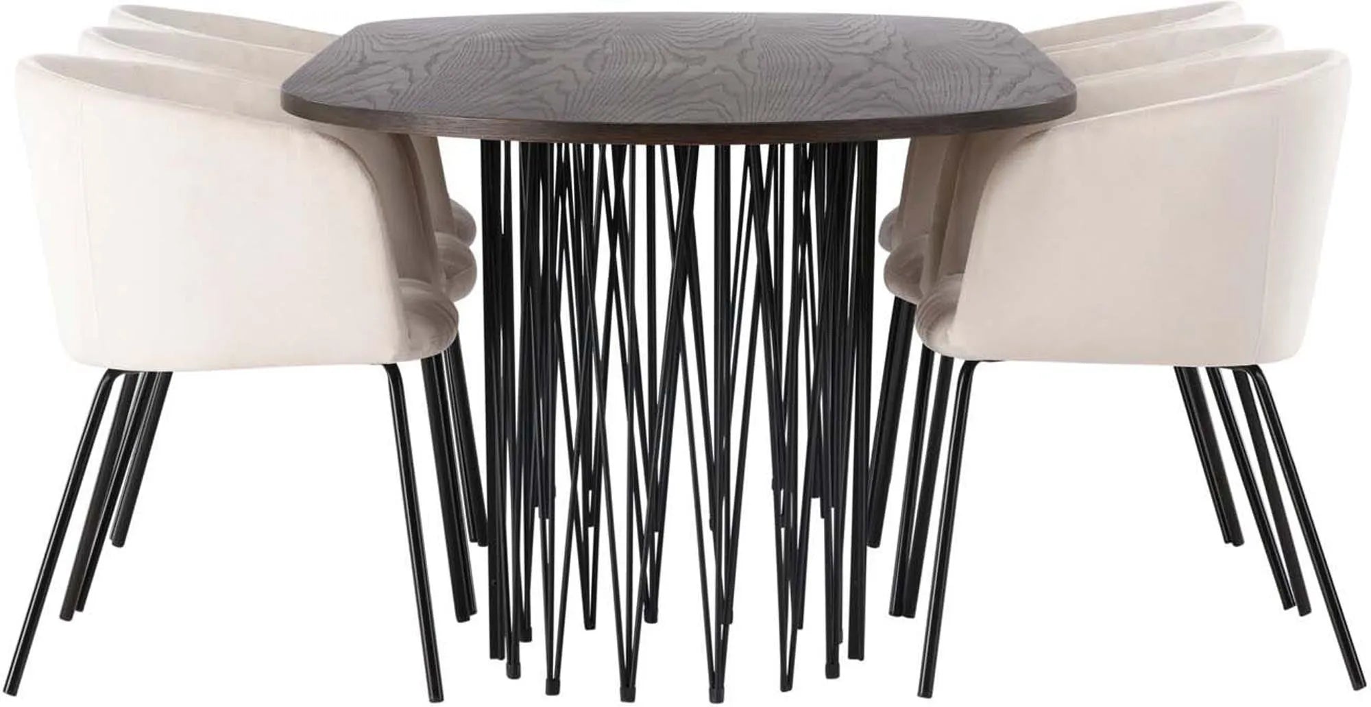 Elegantes Stone Esszimmerset 220cm für 6 von Venture Home.
