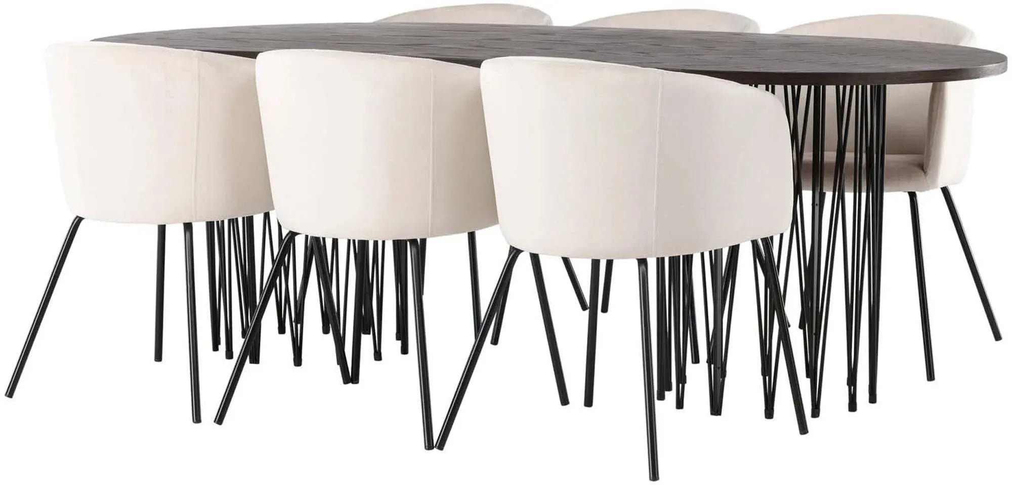 Stilvolles Stone Esszimmerset 220cm für 6 von Venture Home.
