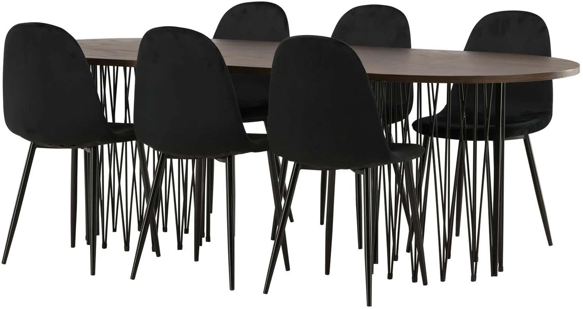 Luxuriöses Stone Esszimmerset 220cm mit 6 Stühlen von Venture Home.