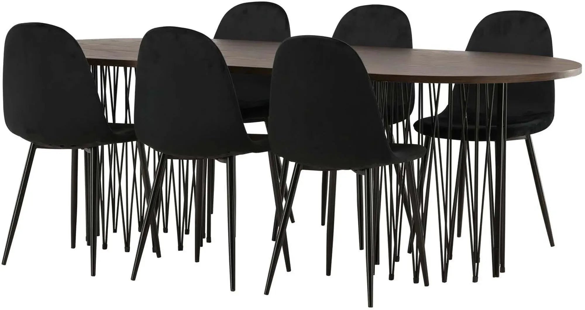 Luxuriöses Stone Esszimmerset 220cm mit 6 Stühlen von Venture Home.