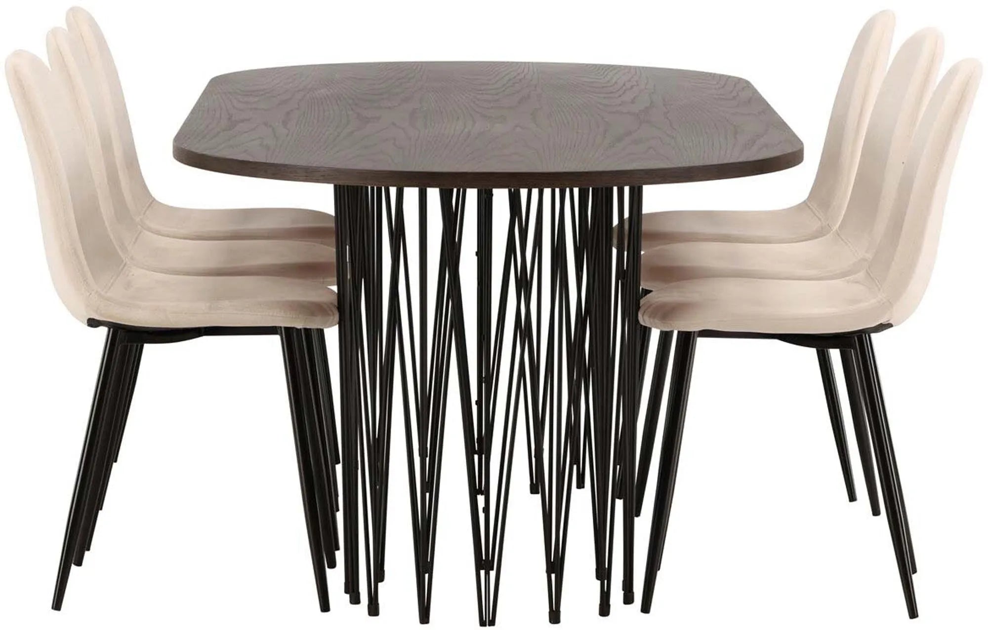 Luxuriöses Stone Esszimmerset 220cm mit 6 Stühlen von Venture Home.