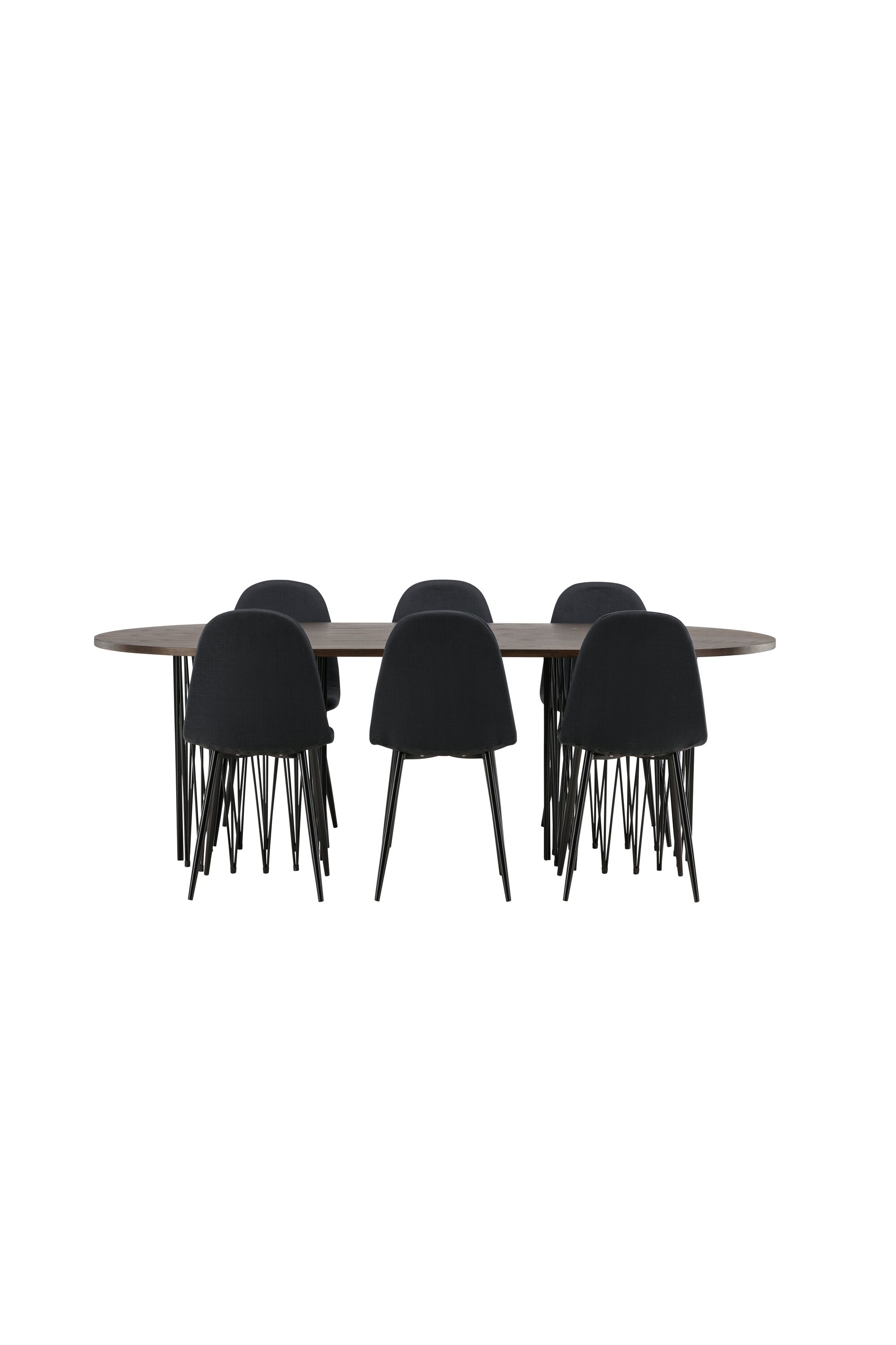 Stone Esszimmerset + Polar 220cm/6St. in Schwarz präsentiert im Onlineshop von KAQTU Design AG. Esszimmerset ist von Venture Home