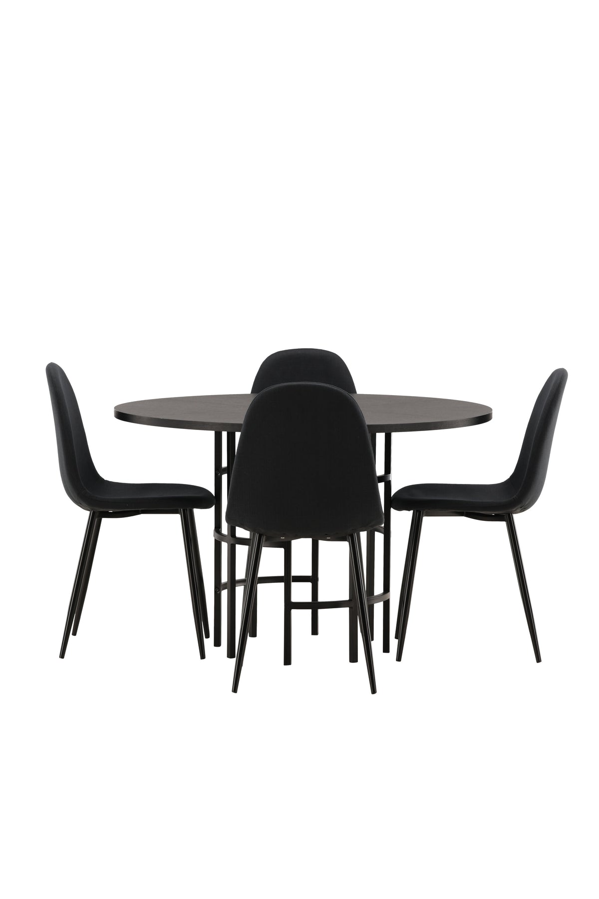 Esszimmerset Copenhagen + Polar ⌀115cm/4St. in Schwarz präsentiert im Onlineshop von KAQTU Design AG. Esszimmerset ist von Venture Home