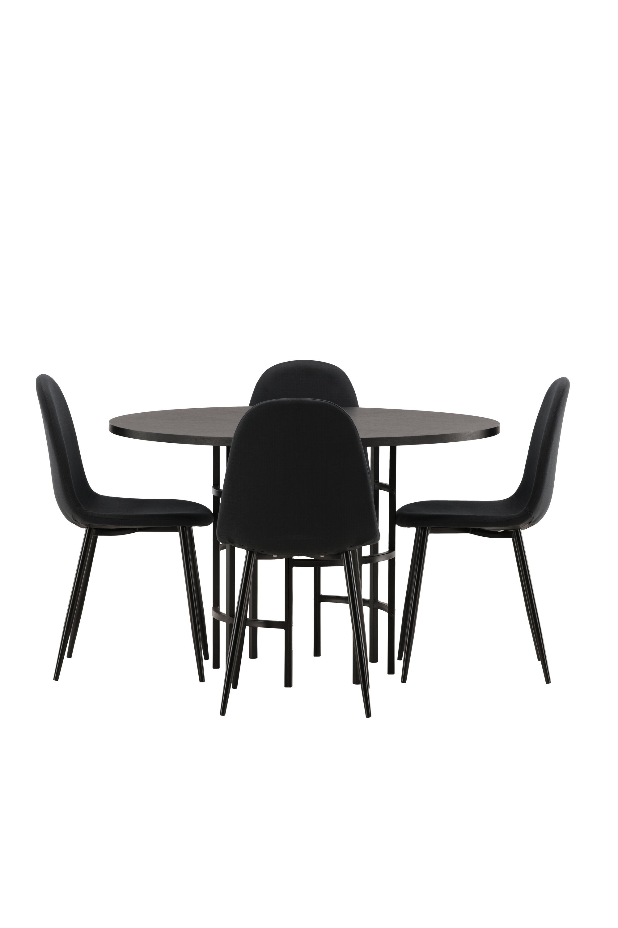 Esszimmerset Copenhagen + Polar ⌀115cm/4St. in Schwarz präsentiert im Onlineshop von KAQTU Design AG. Esszimmerset ist von Venture Home