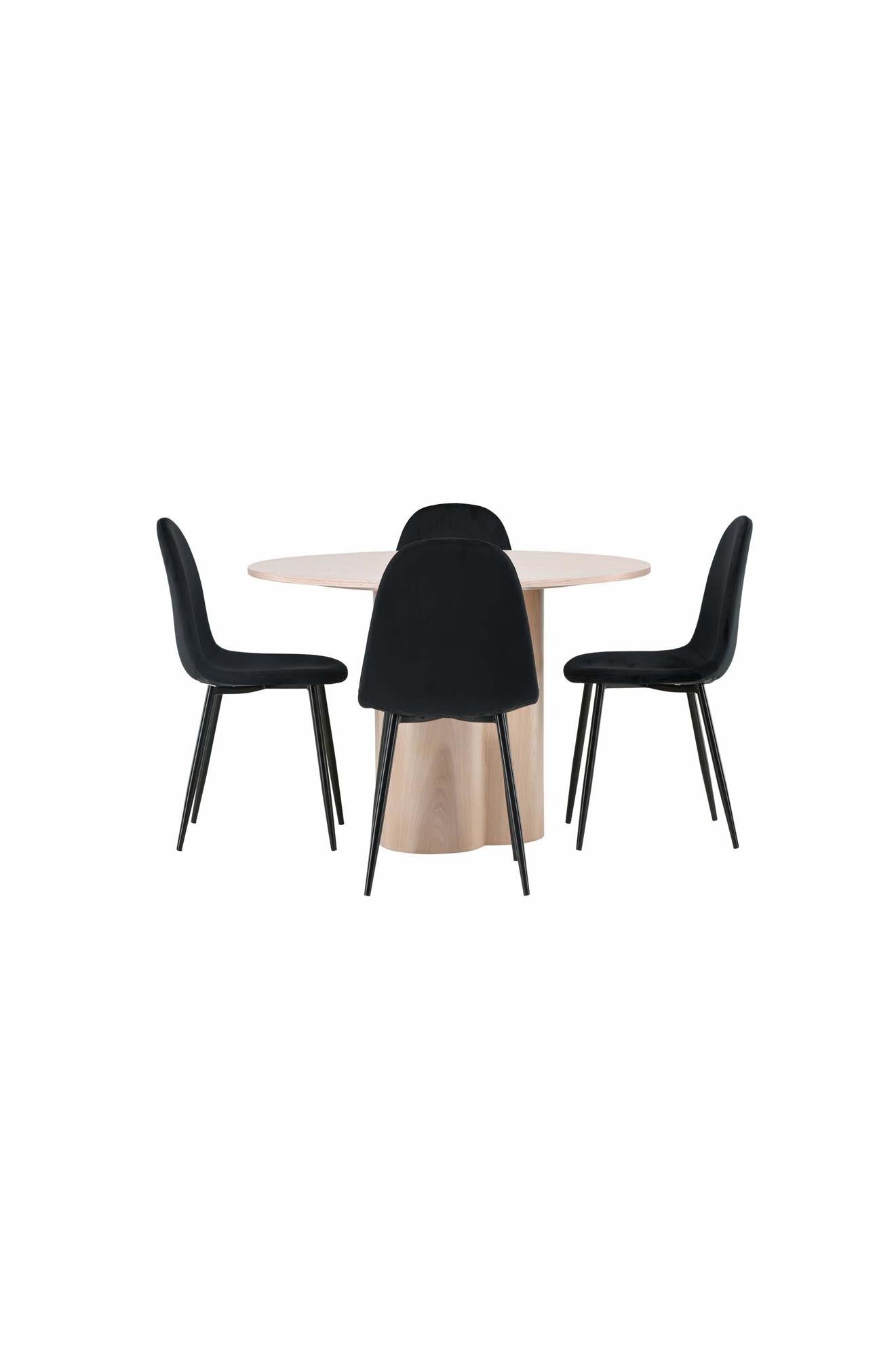 Elegantes Olivia Set: Polar Tisch mit 4 Stühlen von Venture Home.