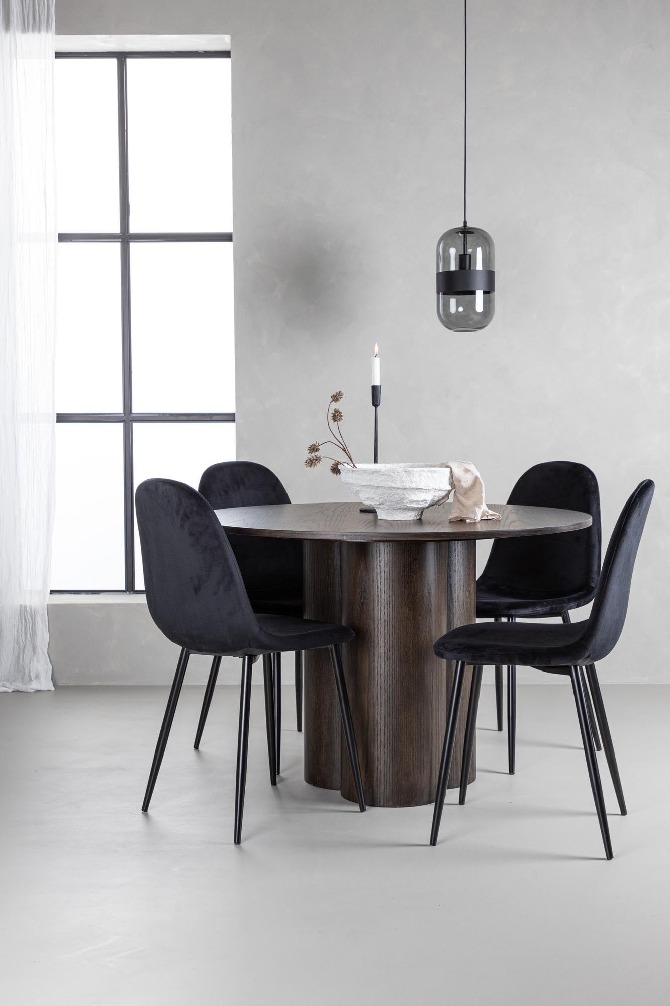 Stilvolles Olivia Esszimmer Set mit rundem Tisch von Venture Home.