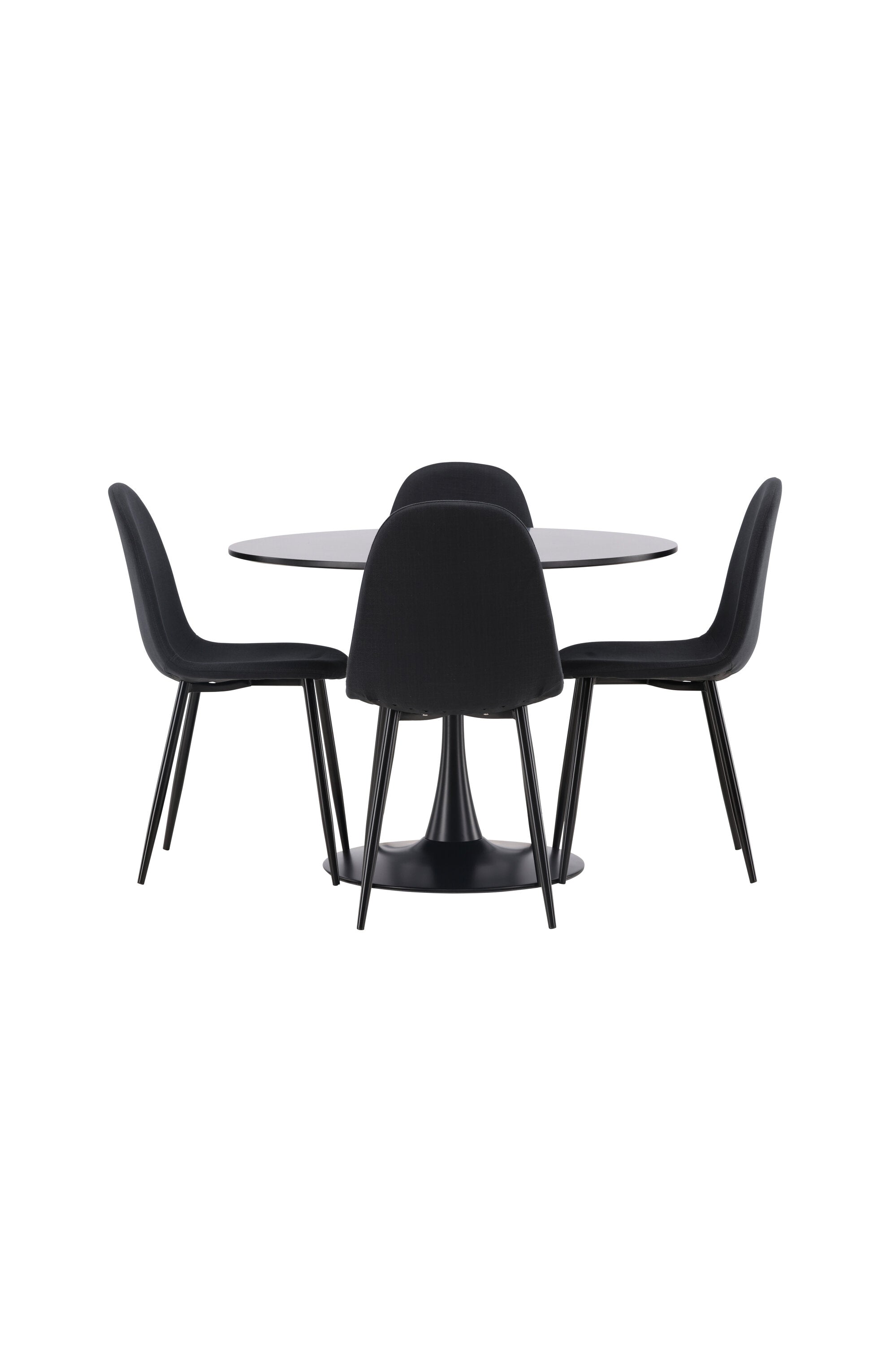 Glade Esszimmerset + Polar ⌀100cm/4St. in Schwarz präsentiert im Onlineshop von KAQTU Design AG. Esszimmerset ist von Venture Home