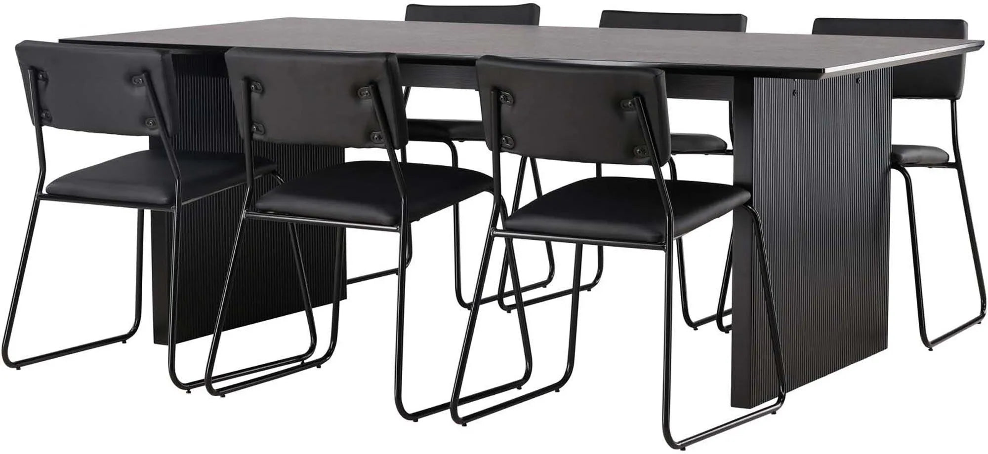 Elegantes Vail Esstischset: 200cm Tisch & 6 Stühle von Venture Home.