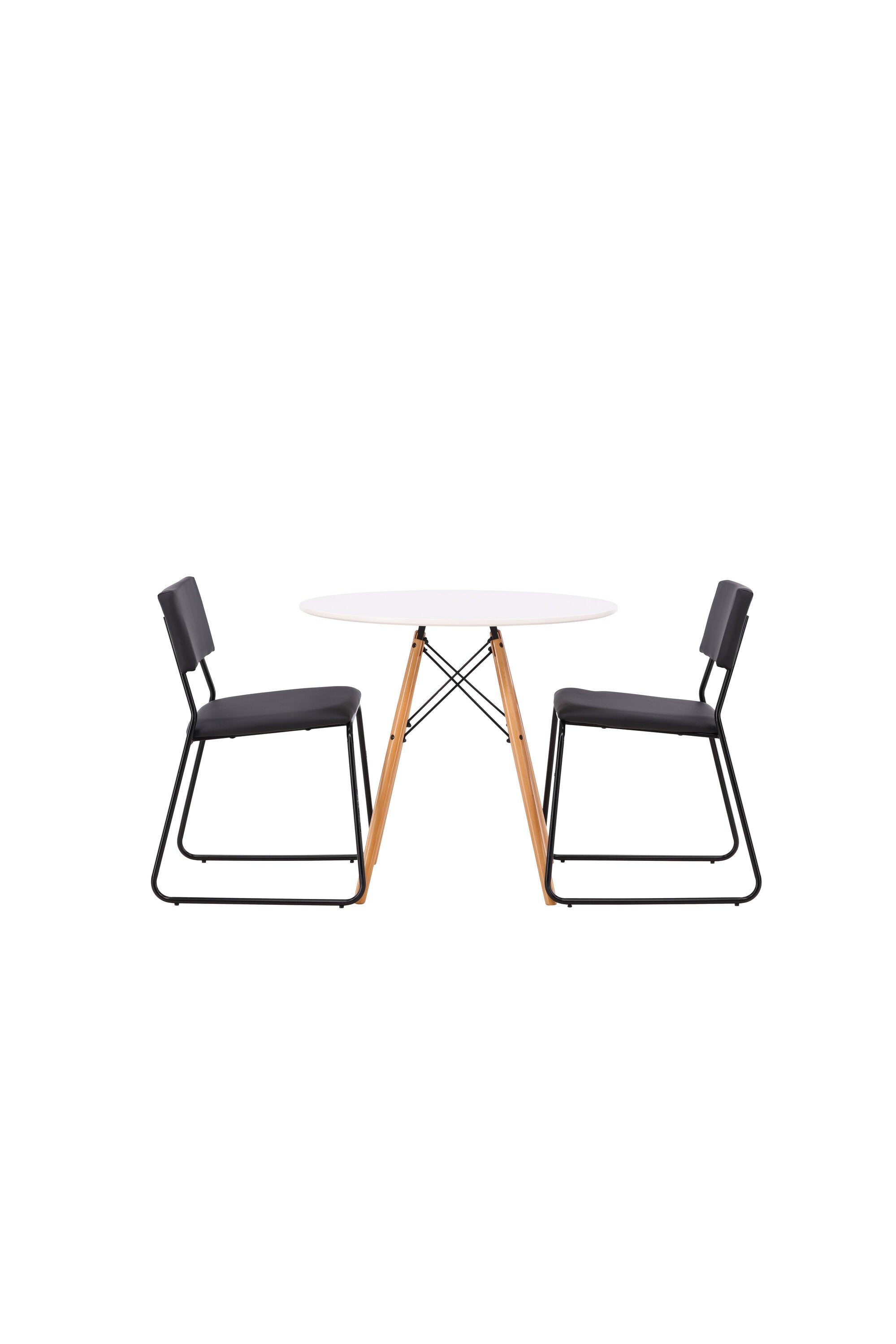 Danburi Esszimmerset + Kenth ⌀60cm/2St. in Schwarz präsentiert im Onlineshop von KAQTU Design AG. Esszimmerset ist von Venture Home