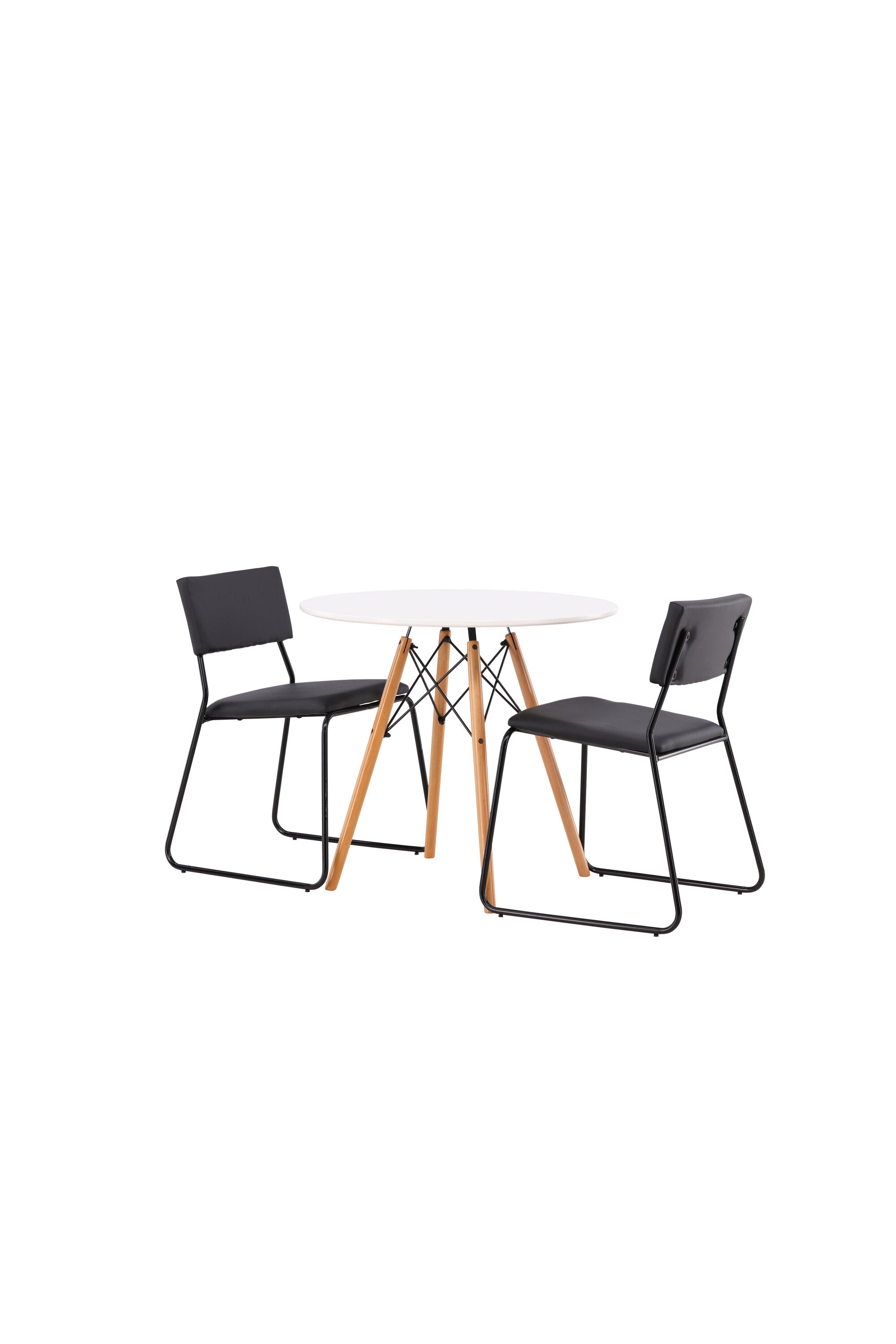 Danburi Esszimmerset + Kenth ⌀60cm/2St. in Schwarz präsentiert im Onlineshop von KAQTU Design AG. Esszimmerset ist von Venture Home