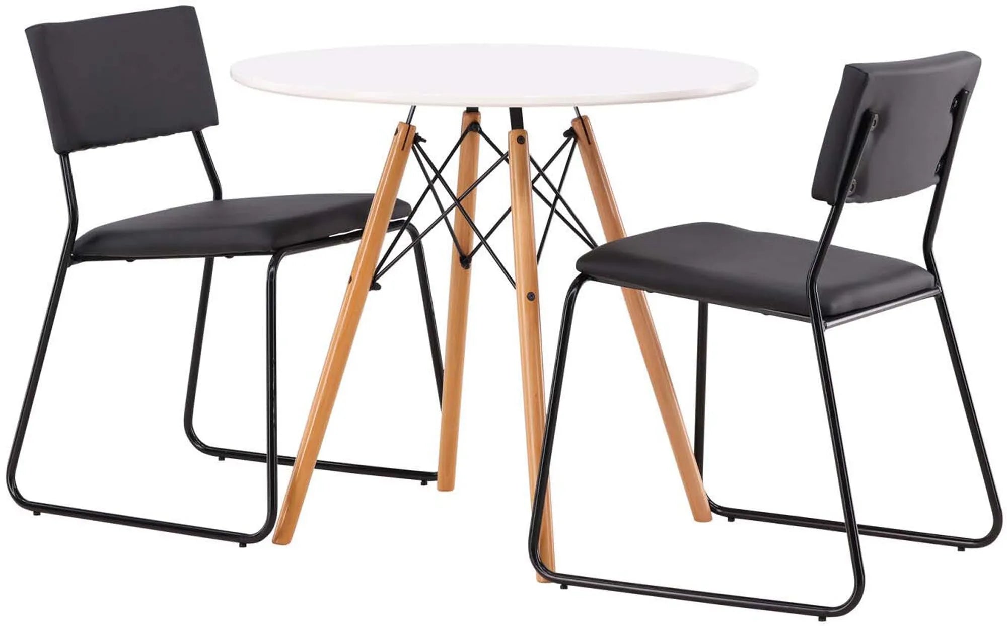 Kompaktes Danburi Esszimmerset mit Kenth Tisch für moderne Räume.