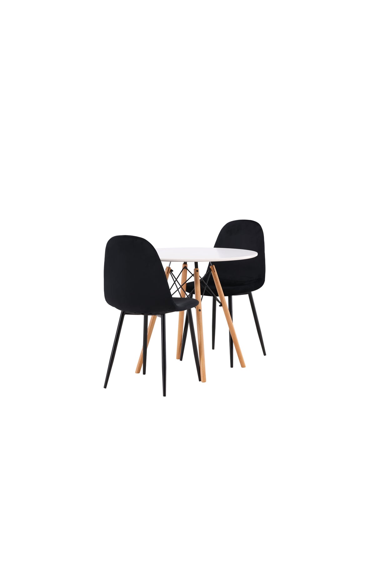 Danburi Esszimmerset + Polar ⌀60cm/2St. in Schwarz präsentiert im Onlineshop von KAQTU Design AG. Esszimmerset ist von Venture Home