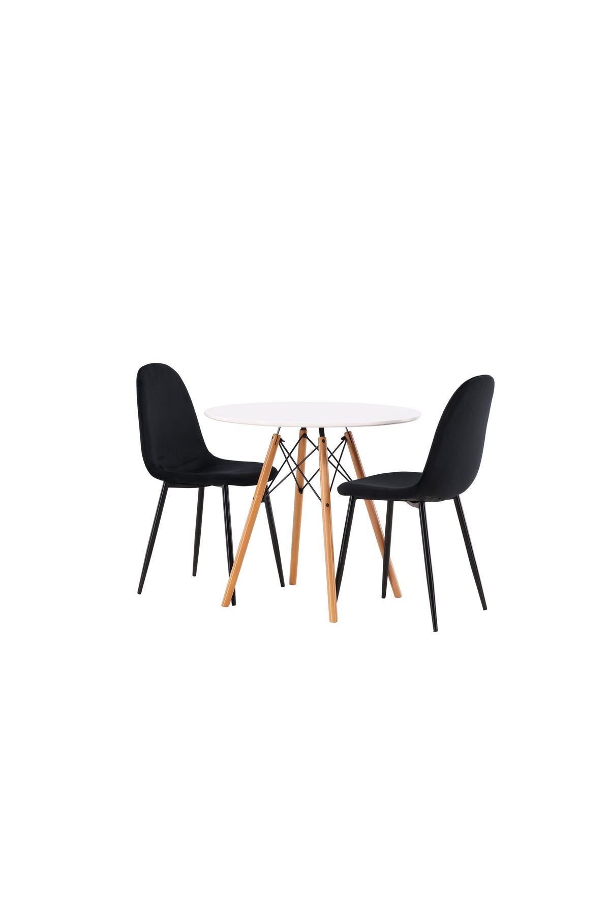 Danburi Esszimmerset + Polar ⌀60cm/2St. in Schwarz präsentiert im Onlineshop von KAQTU Design AG. Esszimmerset ist von Venture Home
