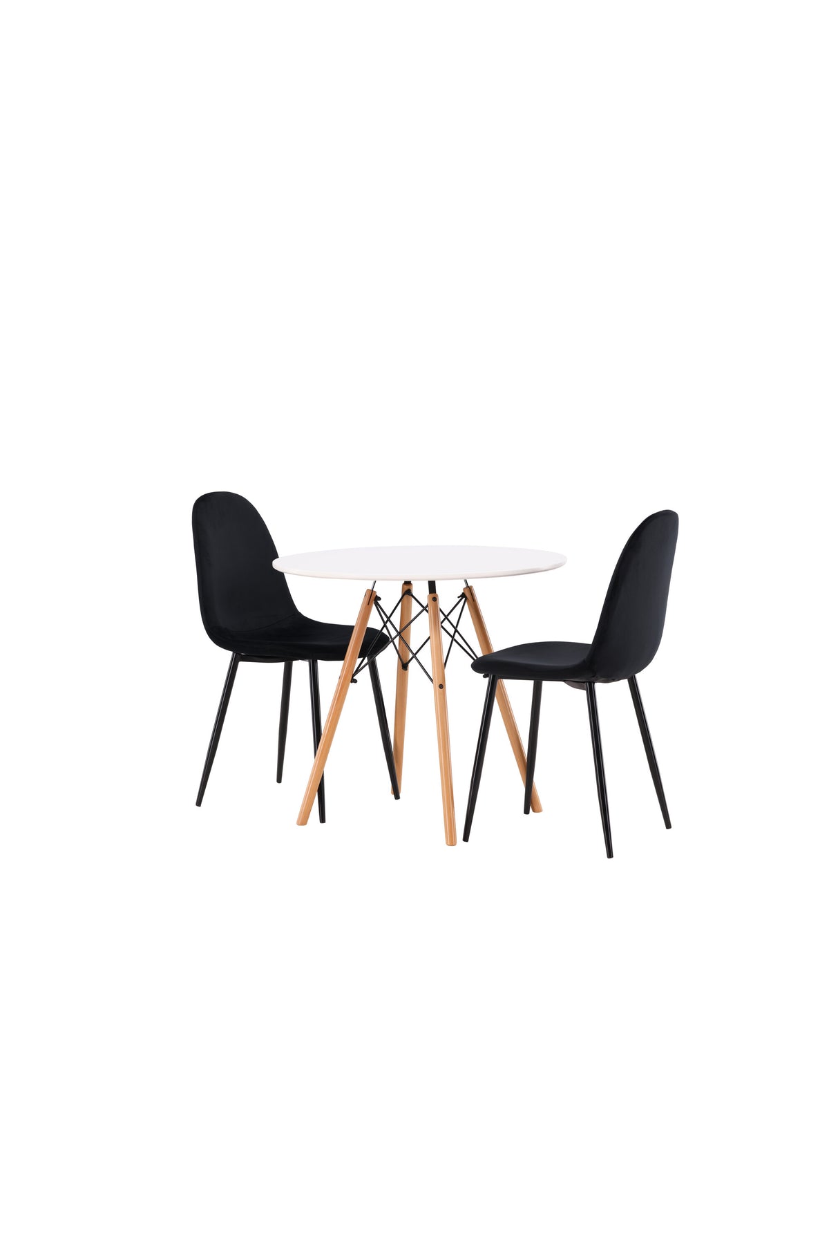 Danburi Esszimmerset + Polar ⌀60cm/2St. in Schwarz präsentiert im Onlineshop von KAQTU Design AG. Esszimmerset ist von Venture Home