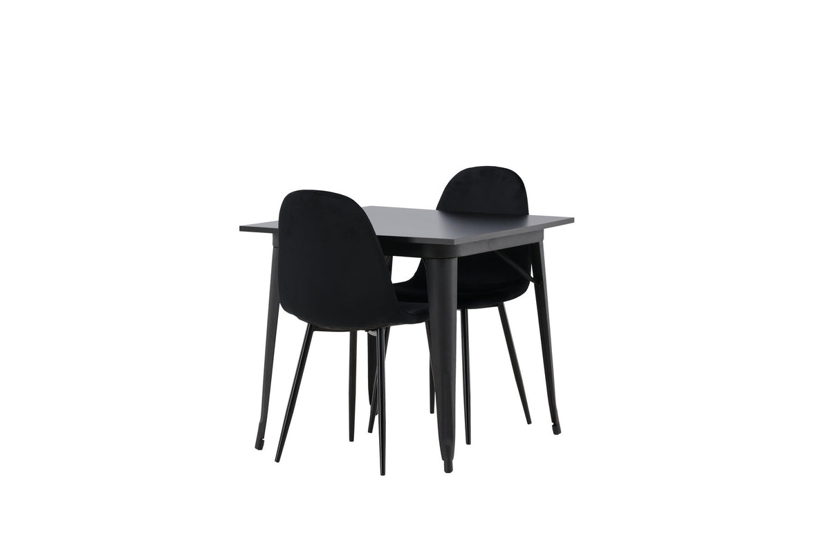 Tempe Esszimmerset + Polar 80cm/2St. in Schwarz präsentiert im Onlineshop von KAQTU Design AG. Esszimmerset ist von Venture Home