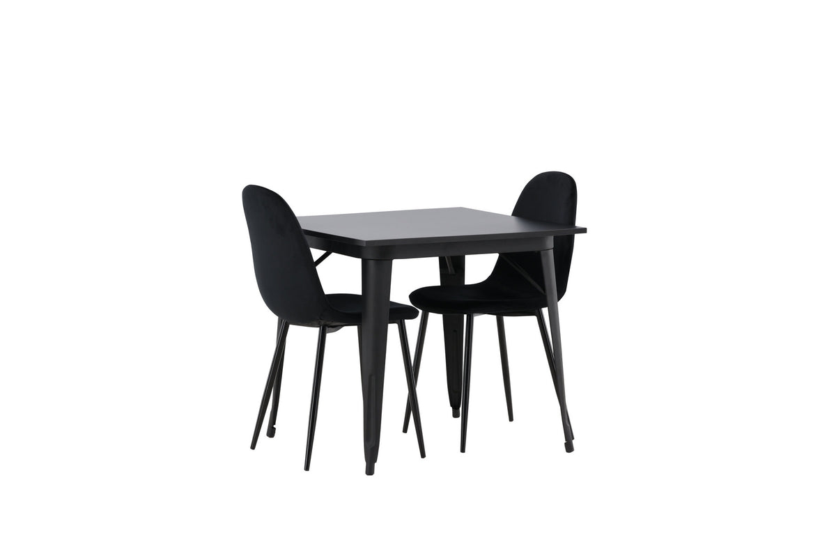 Tempe Esszimmerset + Polar 80cm/2St. in Schwarz präsentiert im Onlineshop von KAQTU Design AG. Esszimmerset ist von Venture Home
