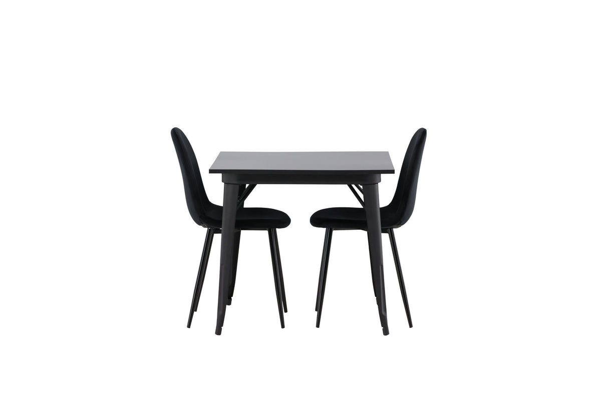 Tempe Esszimmerset + Polar 80cm/2St. in Schwarz präsentiert im Onlineshop von KAQTU Design AG. Esszimmerset ist von Venture Home