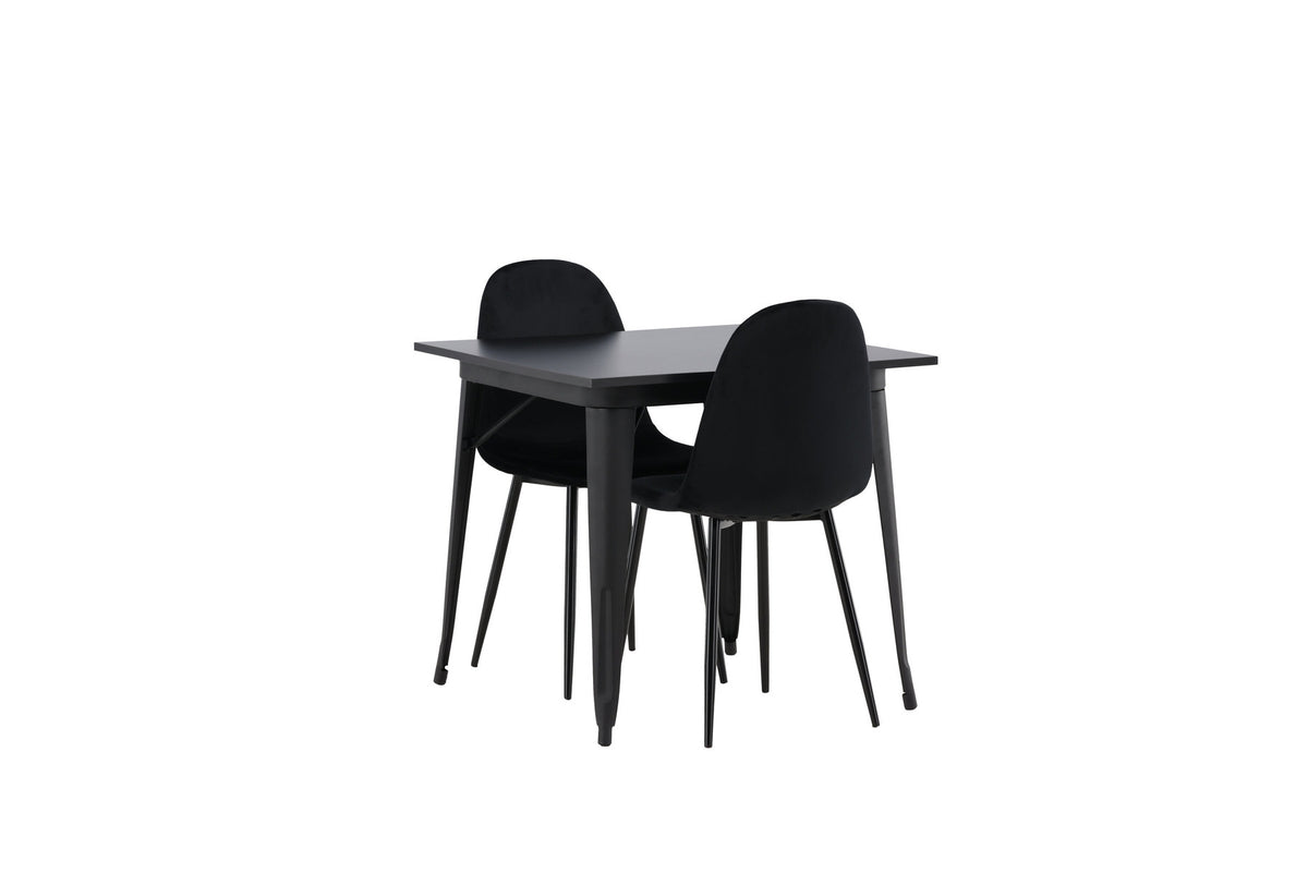 Tempe Esszimmerset + Polar 80cm/2St. in Schwarz präsentiert im Onlineshop von KAQTU Design AG. Esszimmerset ist von Venture Home
