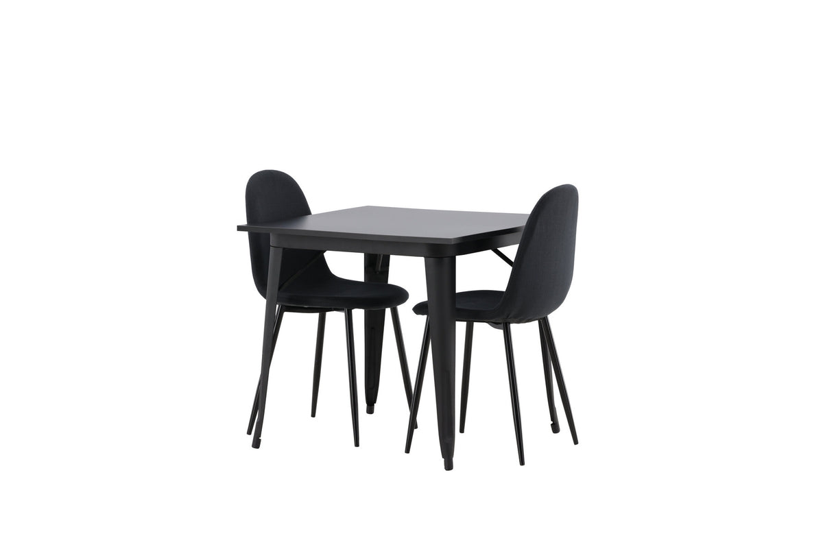 Tempe Esszimmerset + Polar 80cm/2St. in Schwarz präsentiert im Onlineshop von KAQTU Design AG. Esszimmerset ist von Venture Home