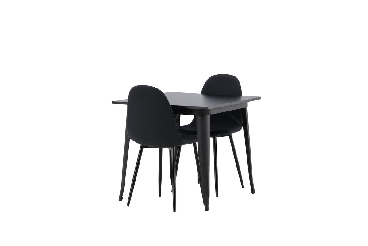 Tempe Esszimmerset + Polar 80cm/2St. in Schwarz präsentiert im Onlineshop von KAQTU Design AG. Esszimmerset ist von Venture Home