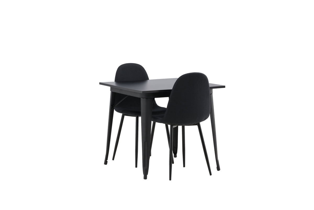 Tempe Esszimmerset + Polar 80cm/2St. in Schwarz präsentiert im Onlineshop von KAQTU Design AG. Esszimmerset ist von Venture Home