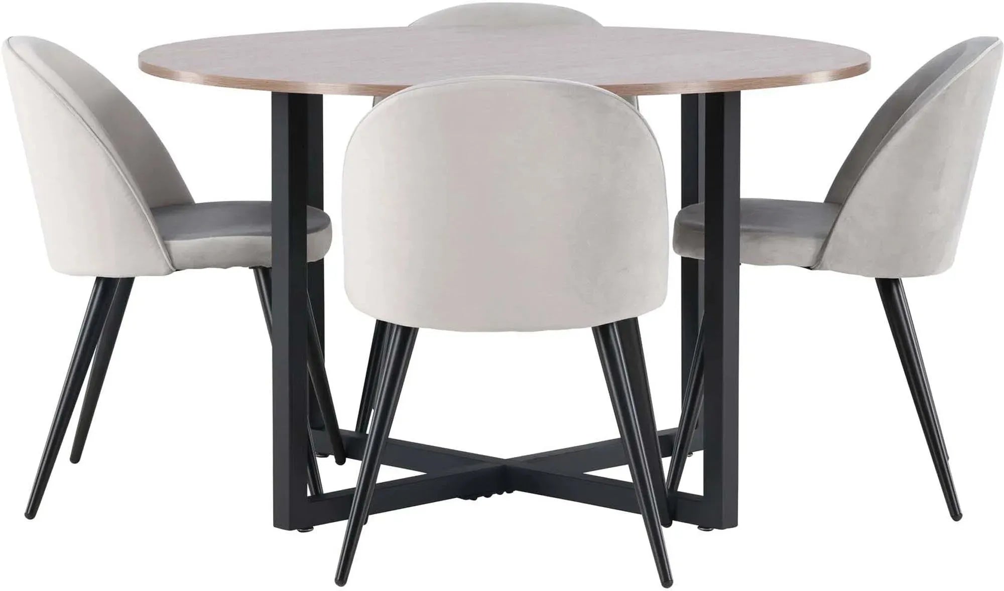 Elegantes Durango Esszimmerset mit Velvet, ideal für zeitlose Eleganz.