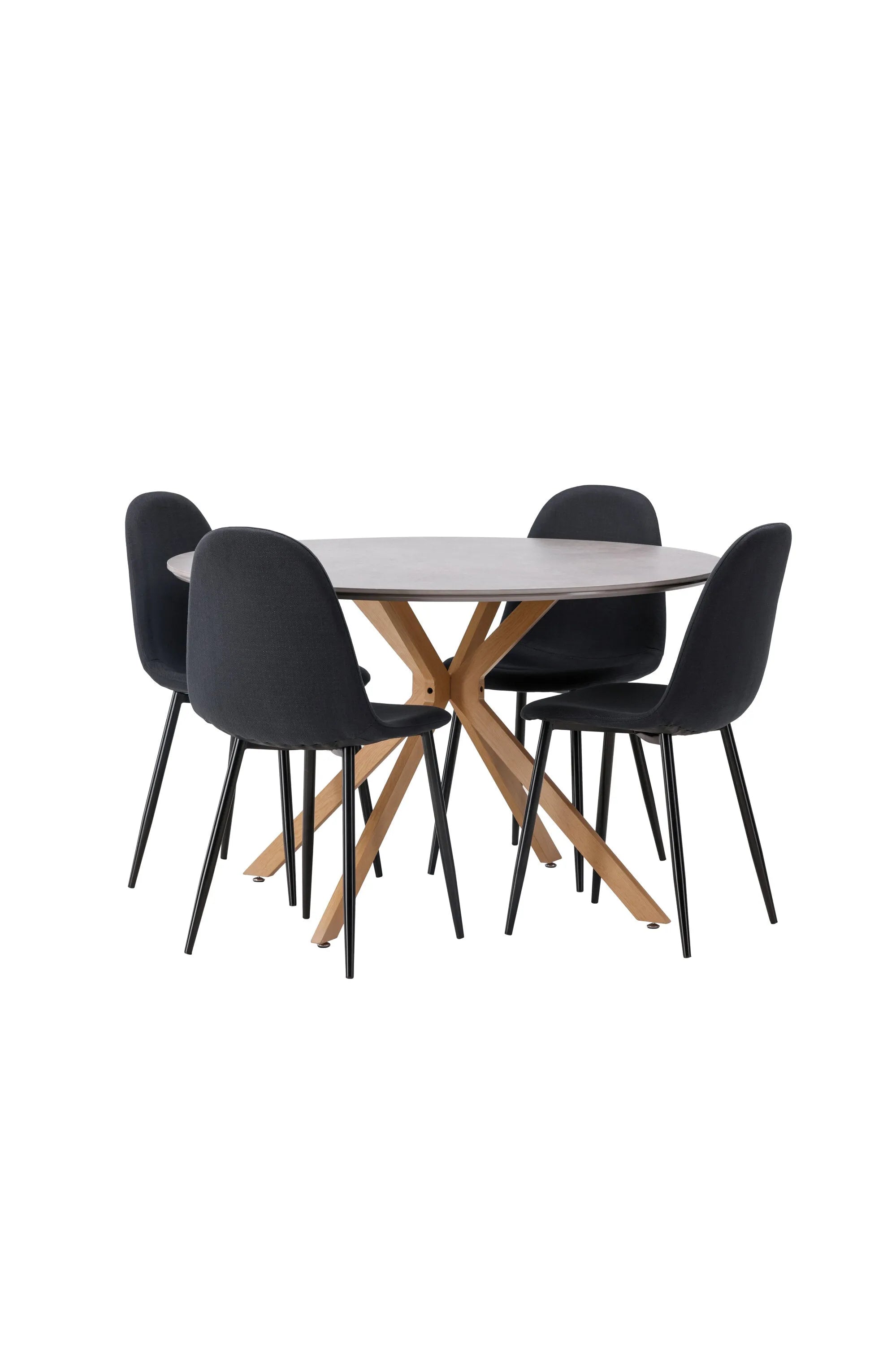 Eleganter Piazza Esstisch mit 4 Polar Stühlen von Venture Home, perfekt für moderne Esszimmer und gesellige Abende.