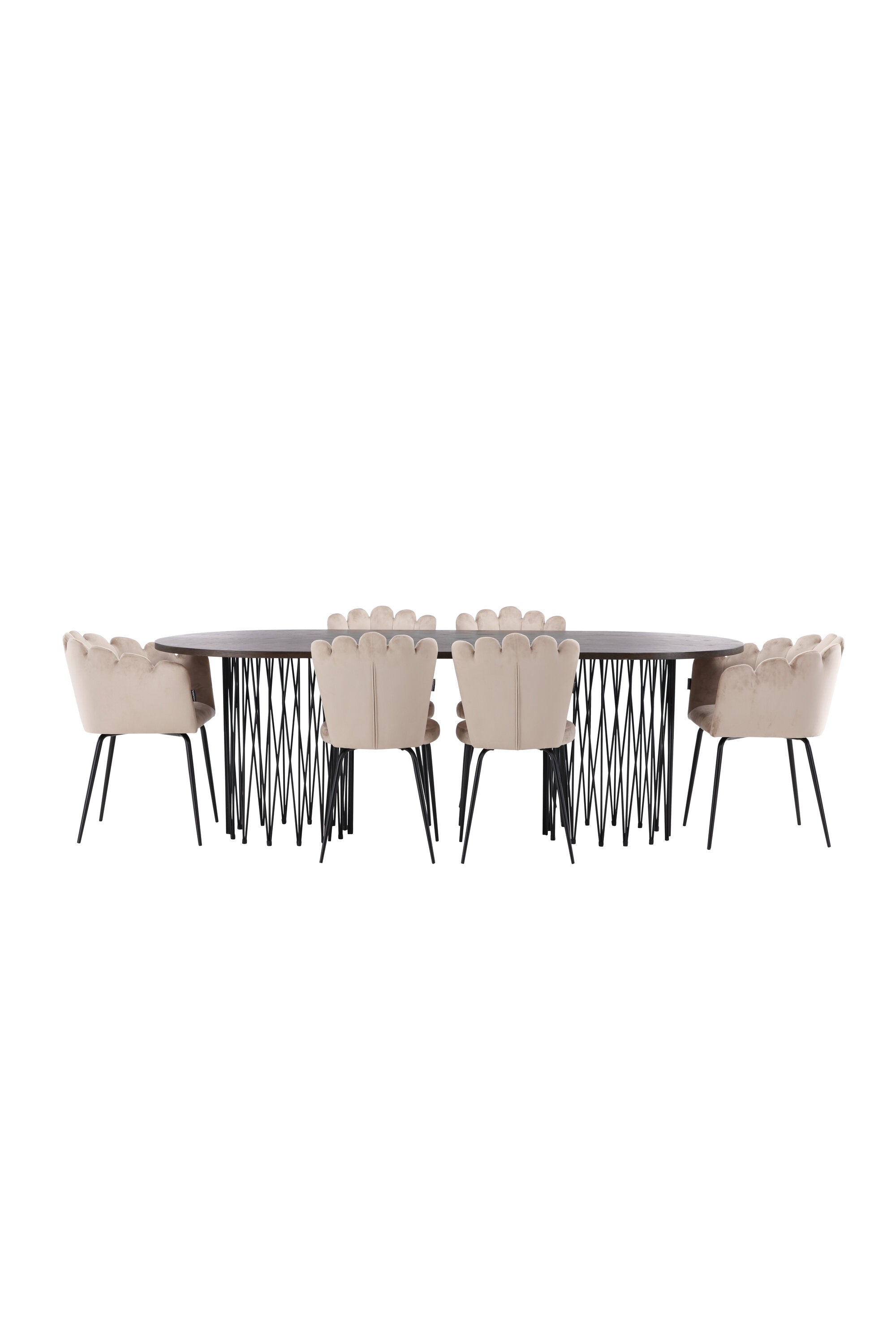 Stone Esszimmerset + Limhamn 220cm/2St. in Beige präsentiert im Onlineshop von KAQTU Design AG. Esszimmerset ist von Venture Home