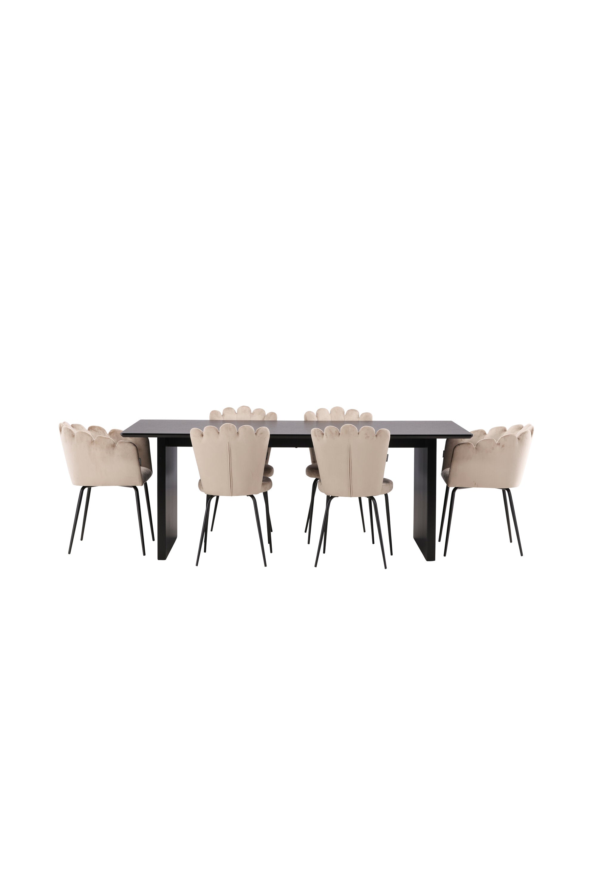 Vail Esszimmerset 200cm/4St. in Beige präsentiert im Onlineshop von KAQTU Design AG. Esszimmerset ist von Venture Home