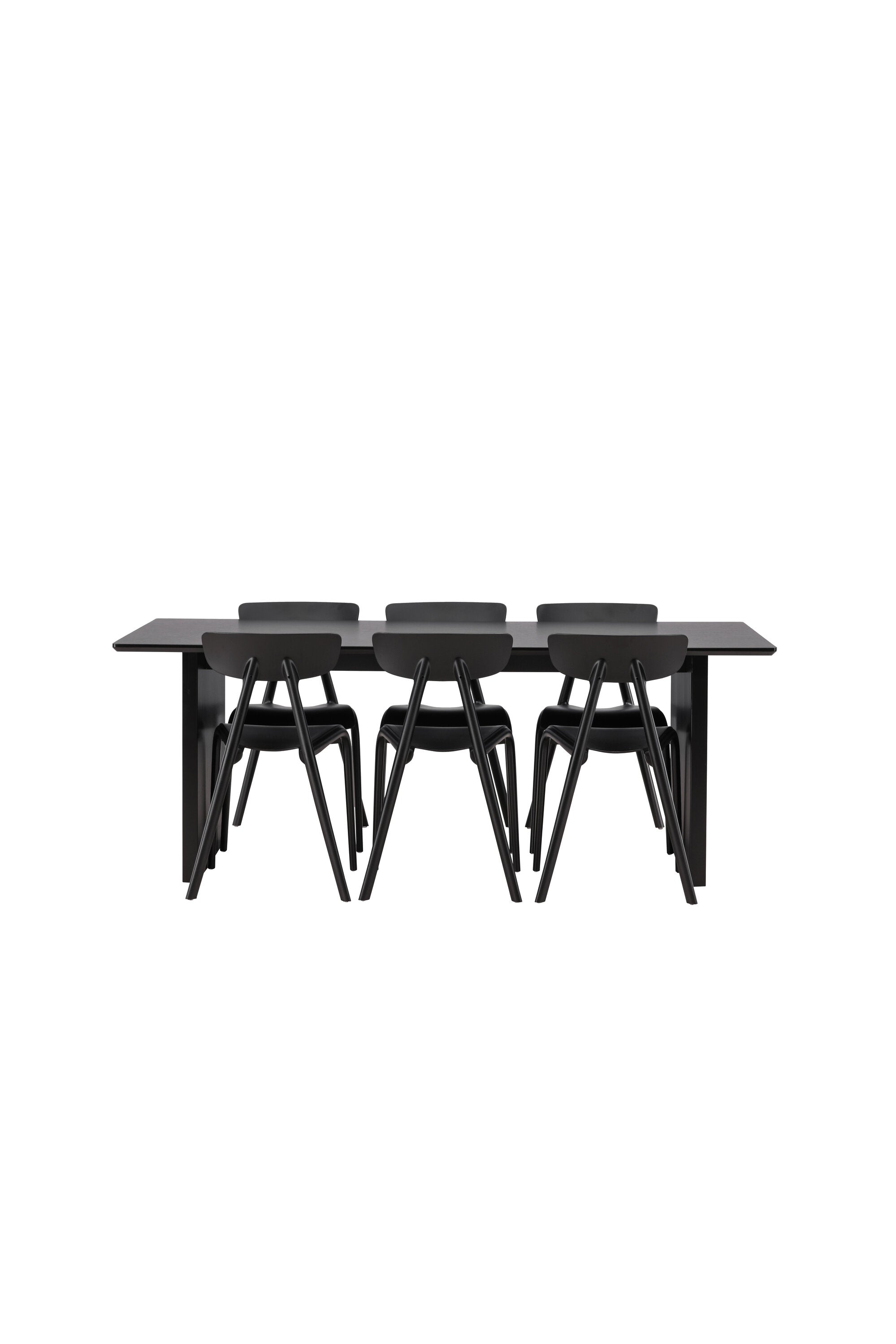 Vail Esszimmerset + Ursholmen 200cm/6St. in Schwarz präsentiert im Onlineshop von KAQTU Design AG. Esszimmerset ist von Venture Home