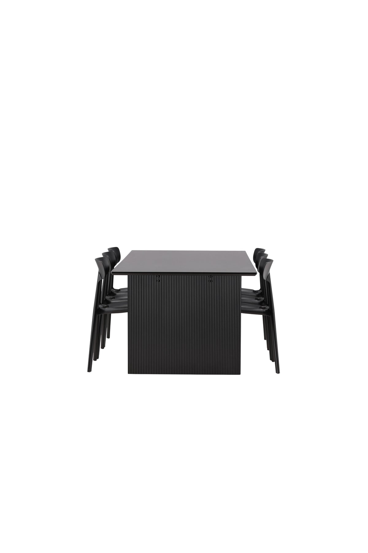Vail Esszimmerset + Ursholmen 200cm/6St. in Schwarz präsentiert im Onlineshop von KAQTU Design AG. Esszimmerset ist von Venture Home