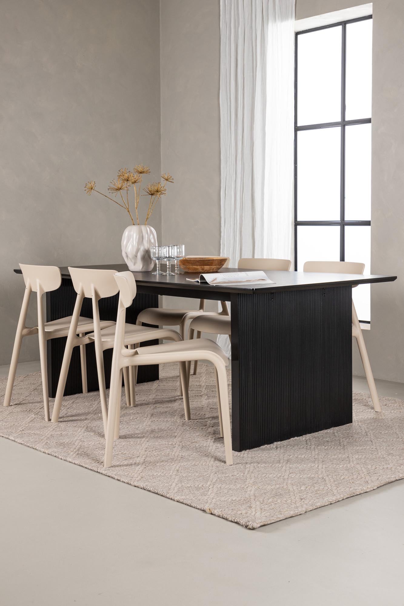 Vail Esszimmerset + Ursholmen 200cm/6St.: Modernes Design und Komfort für stilvolle Esszimmermomente. Ideal für gesellige Abende.