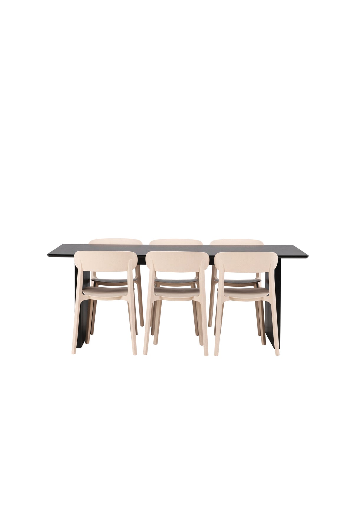 Vail Esstisch + 6 x Åstol Esszimmerstuhl in  präsentiert im Onlineshop von KAQTU Design AG. Esszimmerset ist von Venture Home