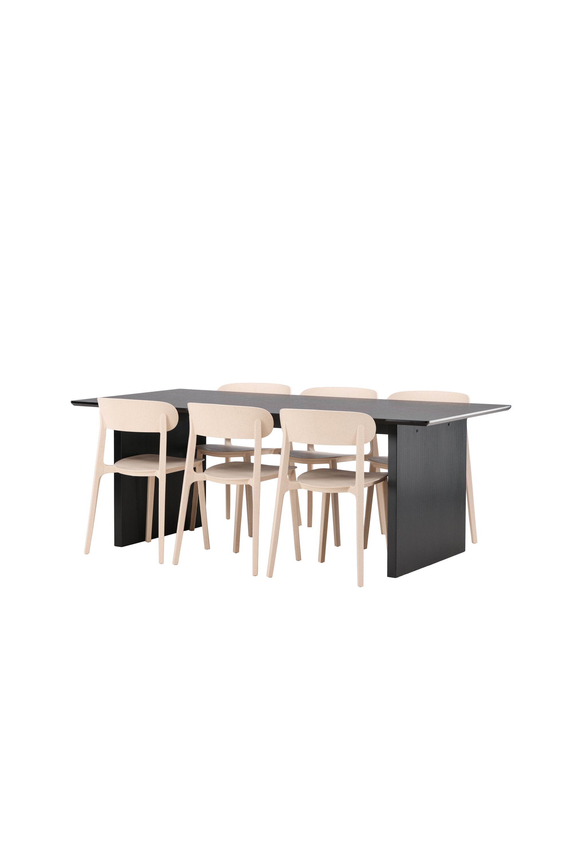 Vail Esstisch + 6 x Åstol Esszimmerstuhl in  präsentiert im Onlineshop von KAQTU Design AG. Esszimmerset ist von Venture Home