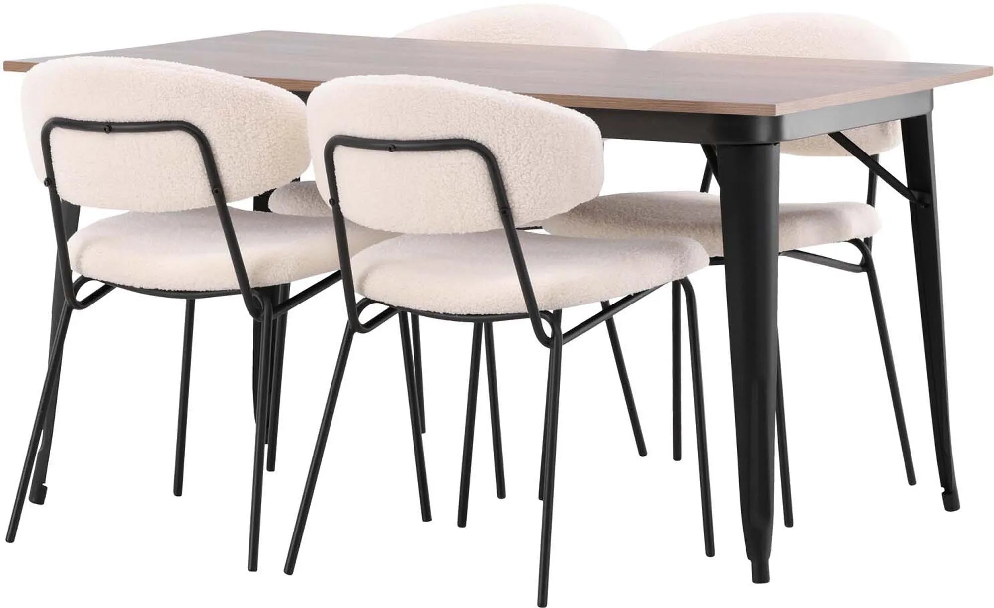 Stilvolles Tempe Esszimmerset mit 4 Stühlen für moderne Räume.
