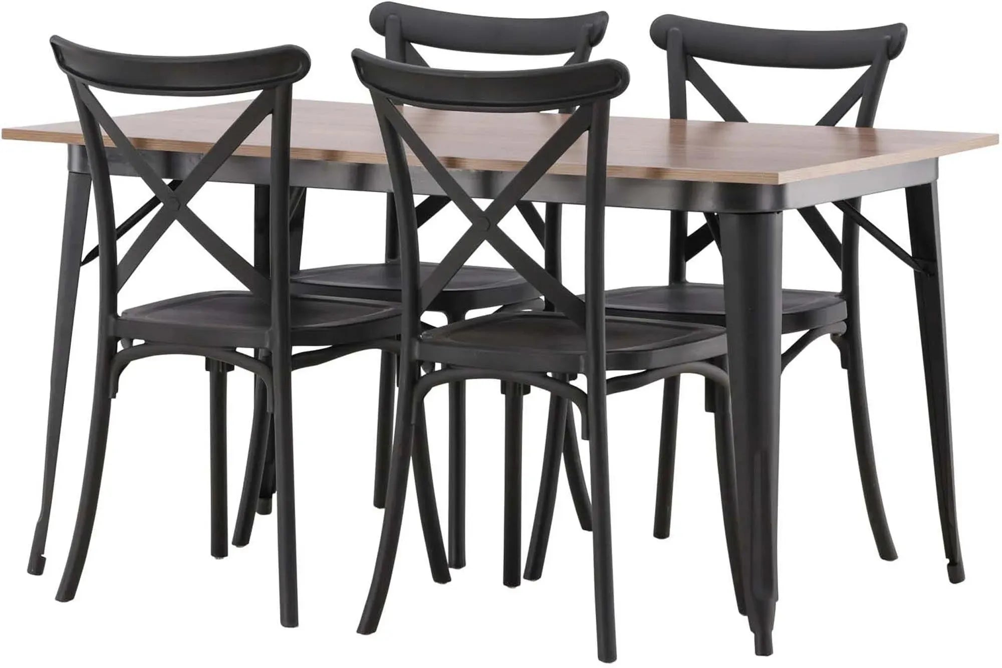 Elegantes Tempe Esszimmerset, 140cm, 4 Stühle, von Venture Home.