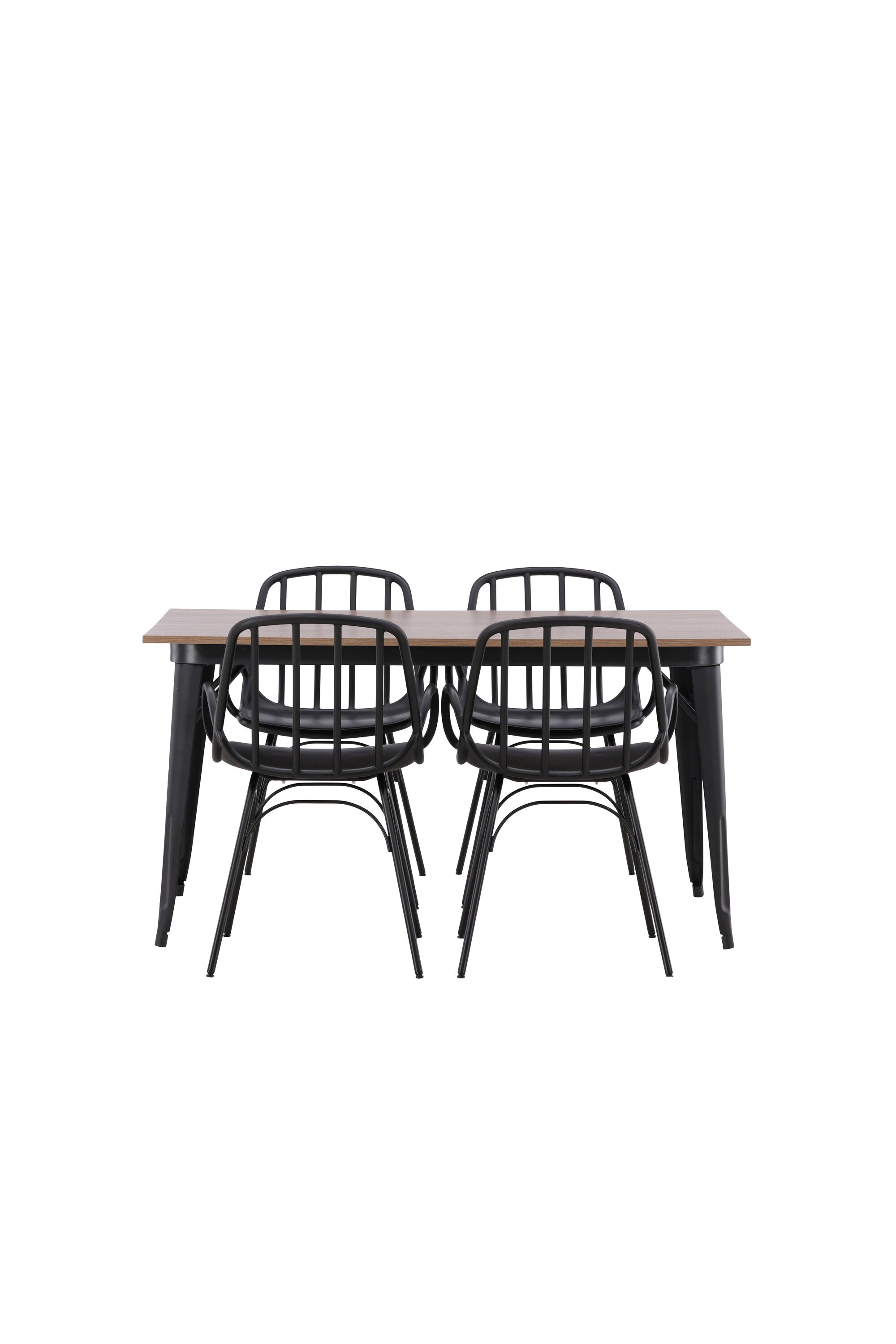 Tempe Esszimmerset + Dyrön 140cm/4St. in Schwarz präsentiert im Onlineshop von KAQTU Design AG. Esszimmerset ist von Venture Home