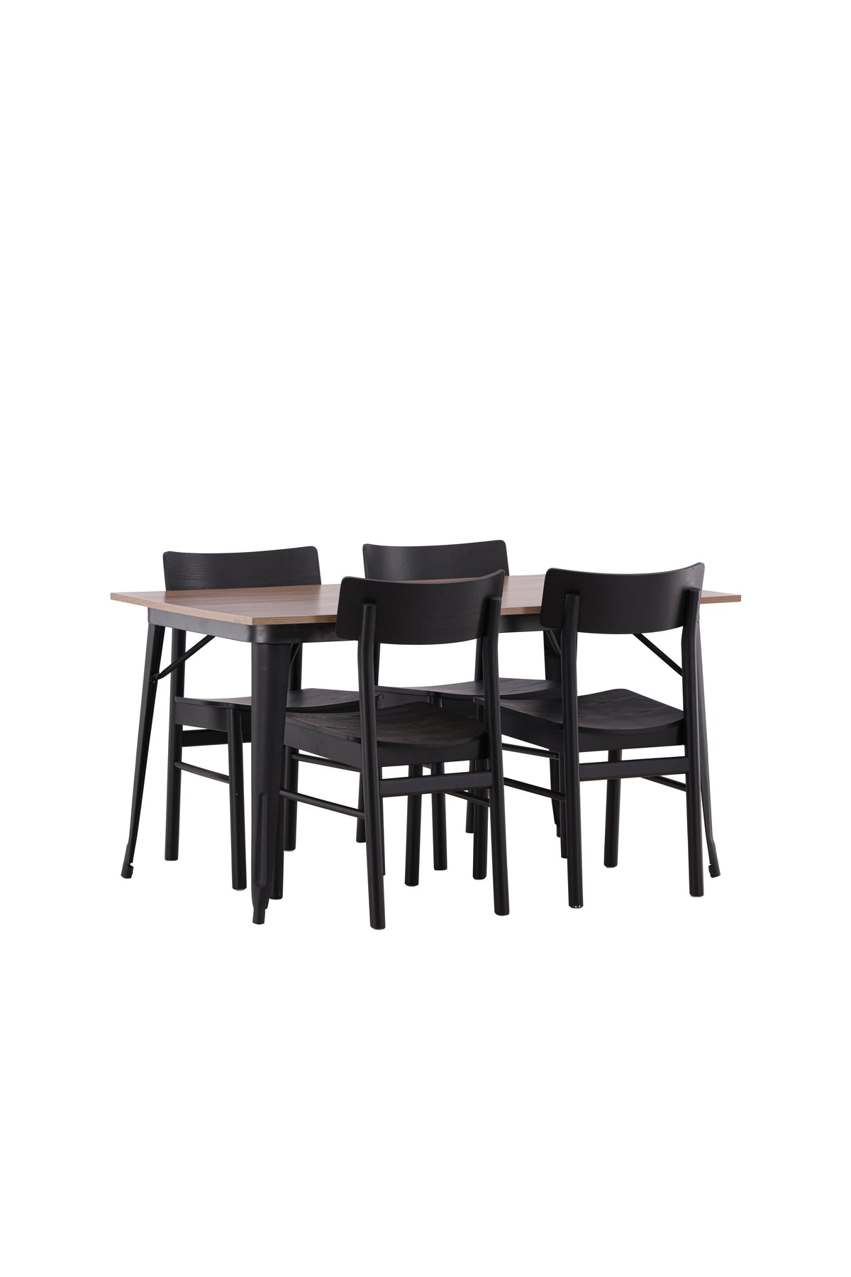 Tempe Esszimmerset + Montros 140cm/4St. in Schwarz präsentiert im Onlineshop von KAQTU Design AG. Esszimmerset ist von Venture Home
