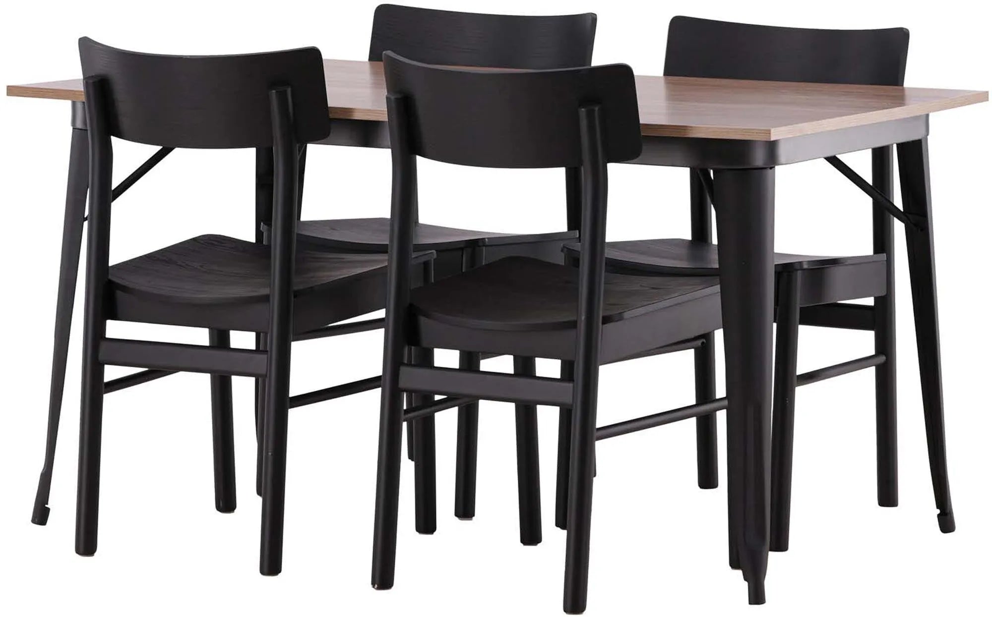 Modernes Tempe Esszimmerset mit 4 Stühlen, 140cm, von Venture Home.