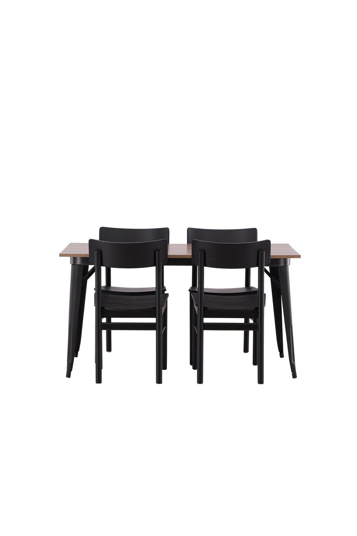 Tempe Esszimmerset + Montros 140cm/4St. in Schwarz präsentiert im Onlineshop von KAQTU Design AG. Esszimmerset ist von Venture Home